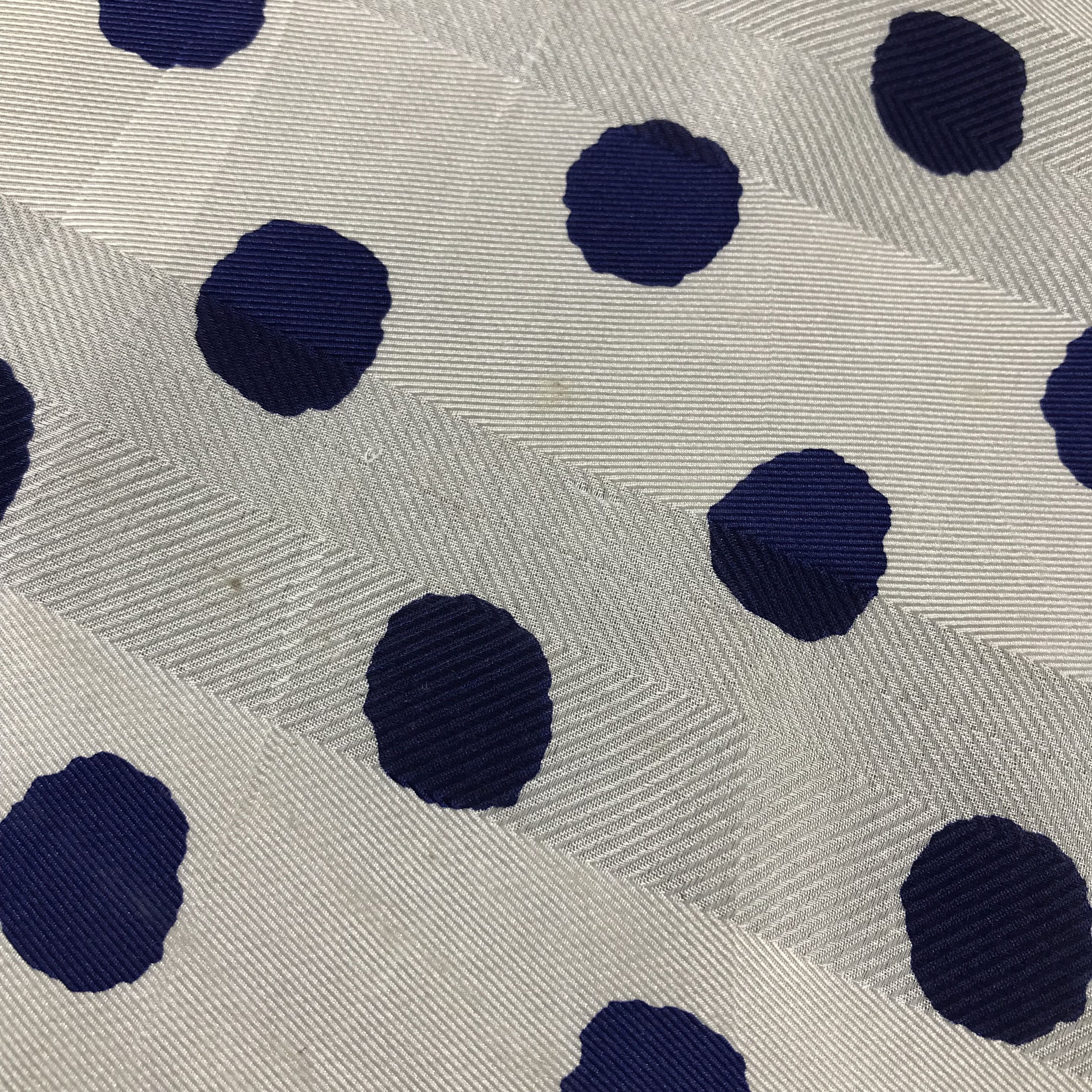 Japanese Brand Kimijima Polka Dots Slit Thread Silk Scarf M173 Size ONE SIZE - 5 Thumbnail
