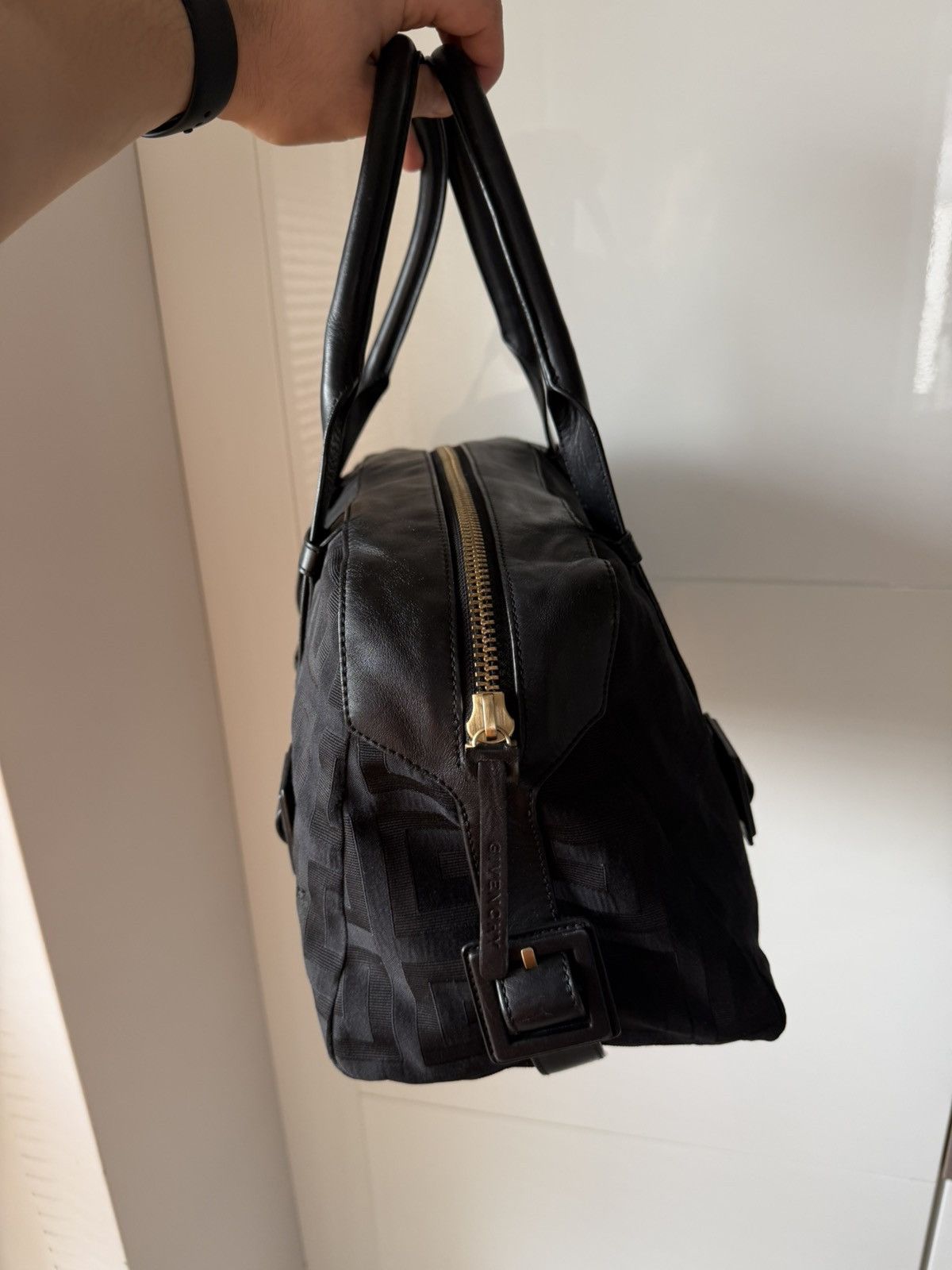 Givenchy Givenchy Black Signature Canvas Leather Boston Monogram Bag Size ONE SIZE - 11 Thumbnail