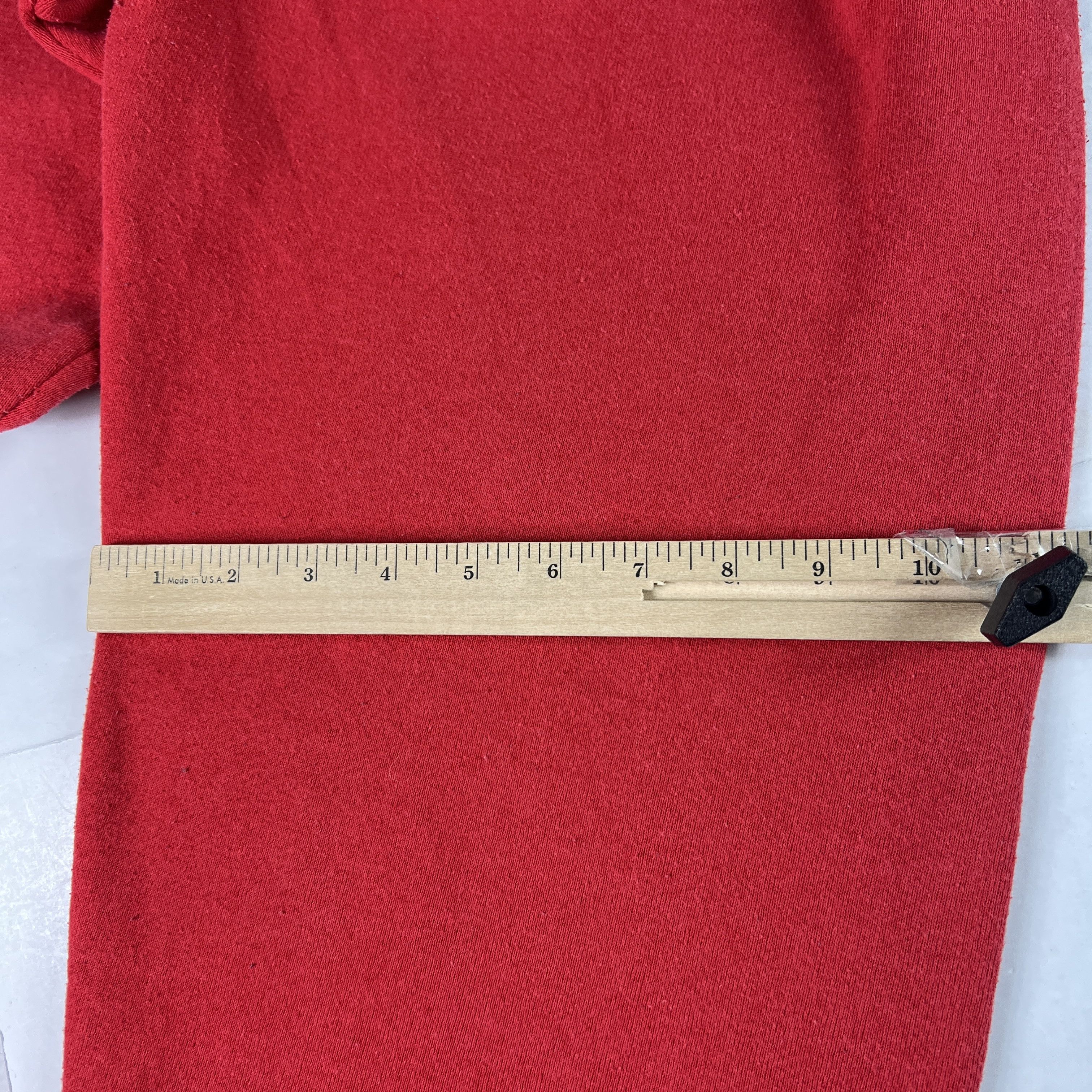 Fruit Of The Loom VTG 90s NBA Chicago Blulls Sweatpants Red Faded Logo Joggers Size US 31 - 18 Thumbnail