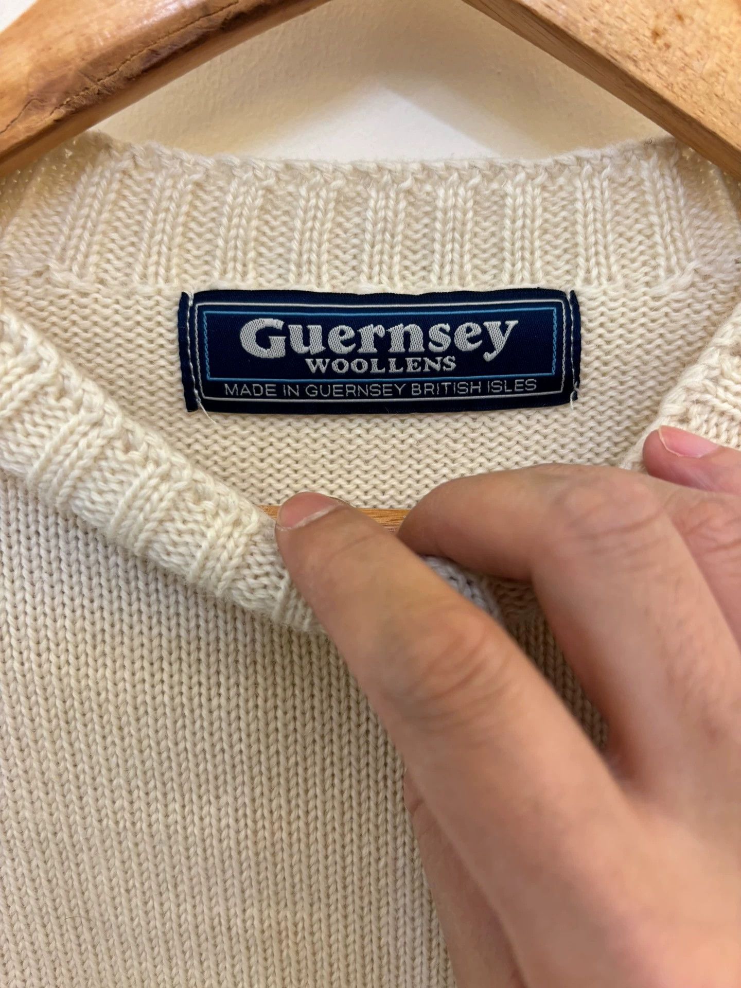 Le Tricoteur Guernsey lechoppe x Guernesy Boat Neck Sweater 38 M 90% New Size US M / EU 48-50 / 2 - 2 Thumbnail