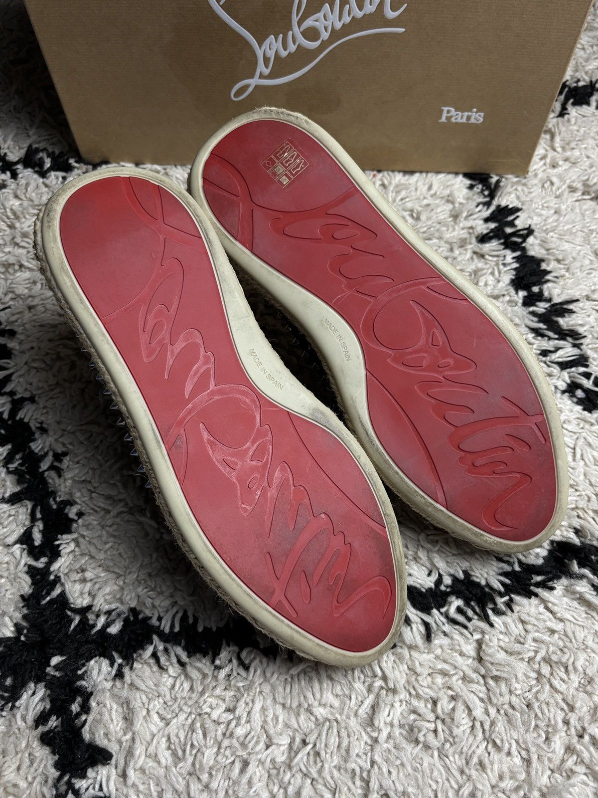 Christian Louboutin Christian Louboutin Spiked Espaboat Espadrille Luxury Shoes Size US 9 / IT 39 - 13 Thumbnail
