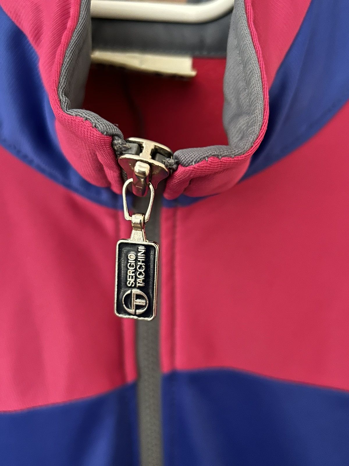 Sergio Tacchini × Vintage Zippered sweater Size US XL / EU 56 / 4 - 4 Thumbnail