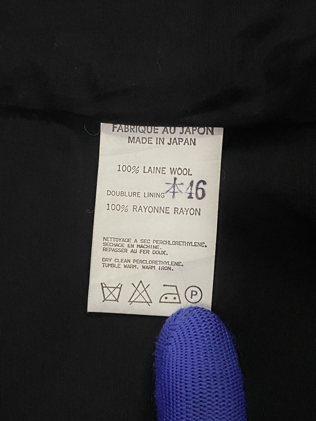 Yohji Yamamoto Yohji Yamamoto Black Wool Jacket Size US L / EU 52-54 / 3 - 11 Thumbnail