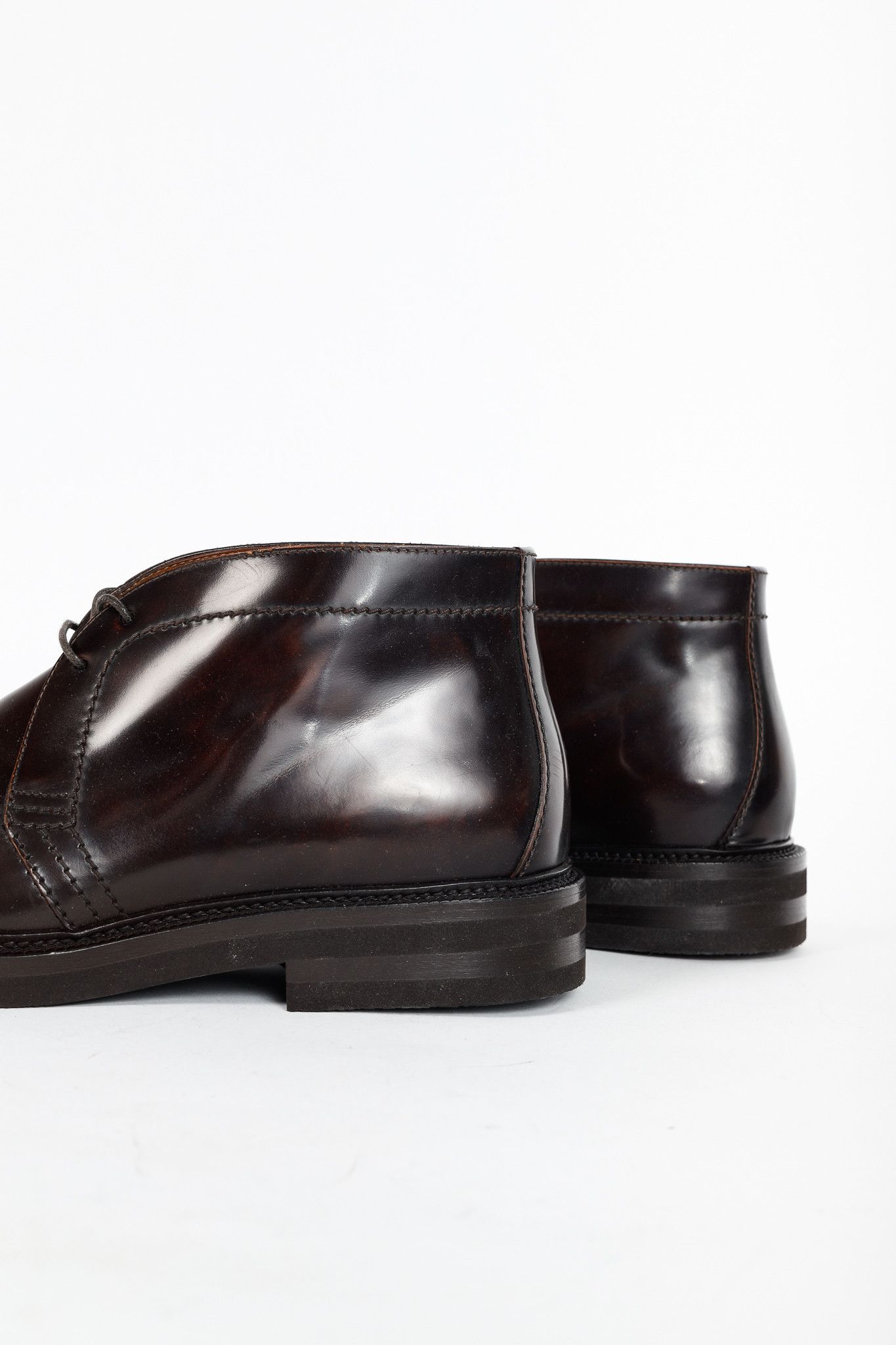 Brunello Cucinelli Brunello Cucinelli AW/21 Brown Buffed Leather Chukka Boots Size US 12 / EU 45 - 8 Thumbnail