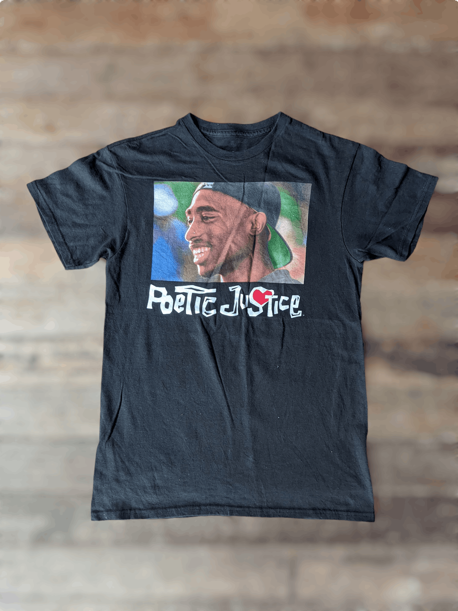 Rap Tees Poetic Justice Tupac Shakur Photo Tee Size US S / EU 44-46 / 1 - 1 Thumbnail