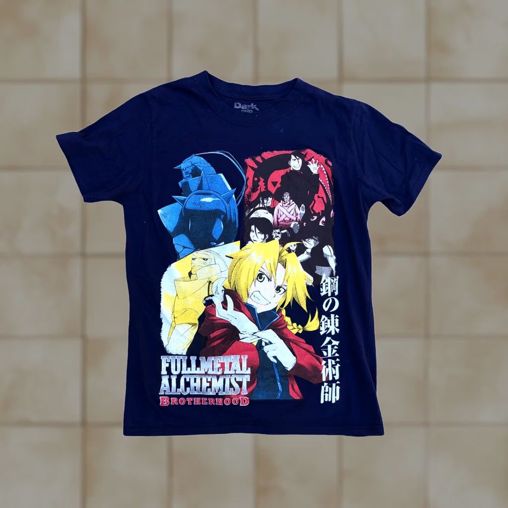 Alchemist DARK END FullMetal Alchemist Brotherhood T Shirt Men's SMALL Anime Blue Top Size US S / EU 44-46 / 1 - 1 Thumbnail