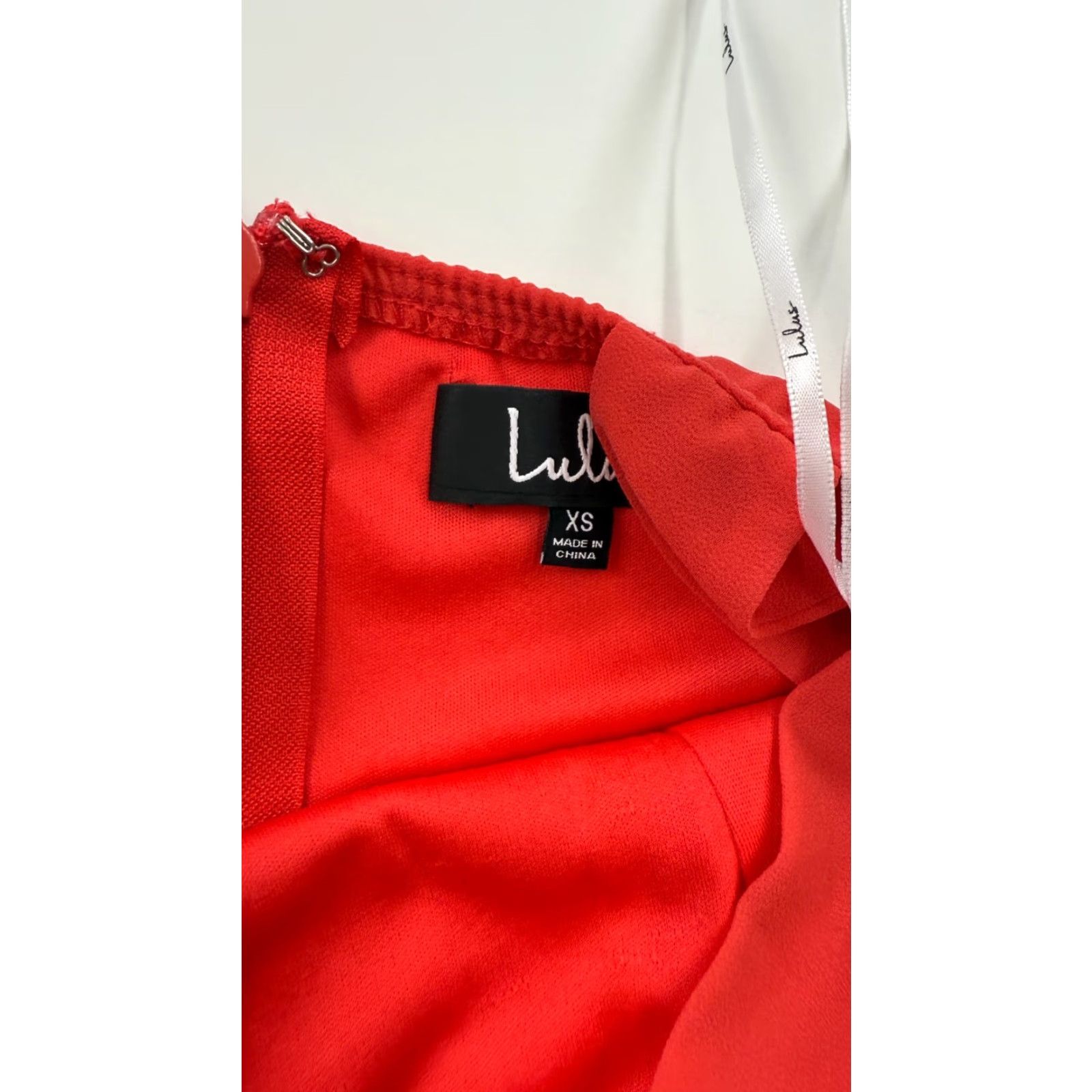 Lulus Lulus Dress Womens XS Red Forevermore Skater Mini Fitted Bodice Halter Back Zip Sleeveless Collared Classic 60s 70s? Size XS / US 0-2 / IT 36-38 - 4 Thumbnail