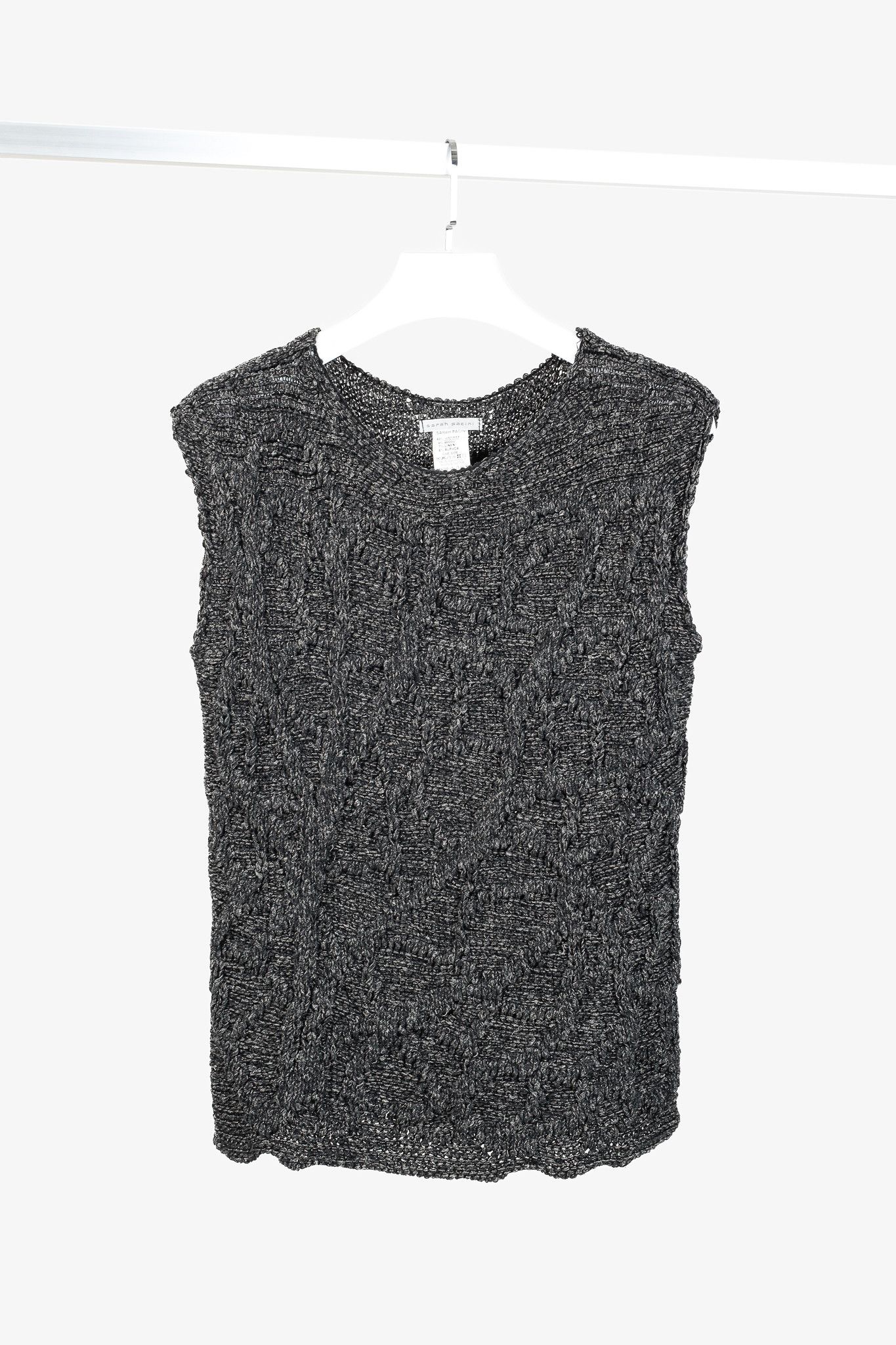 Sarah Pacini Sarah Pacini Wide Neckline Black Long-Sleeve Wool Sweater Size XS / US 0-2 / IT 36-38 - 1 Thumbnail