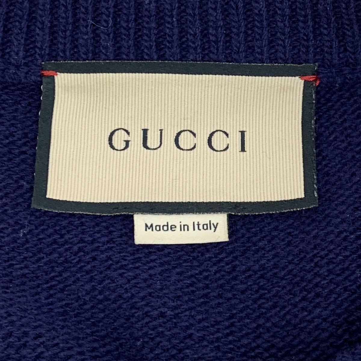 Gucci Gucci navy blue animal embroidered wool knit sweate Size M / US 6-8 / IT 42-44 - 7 Thumbnail