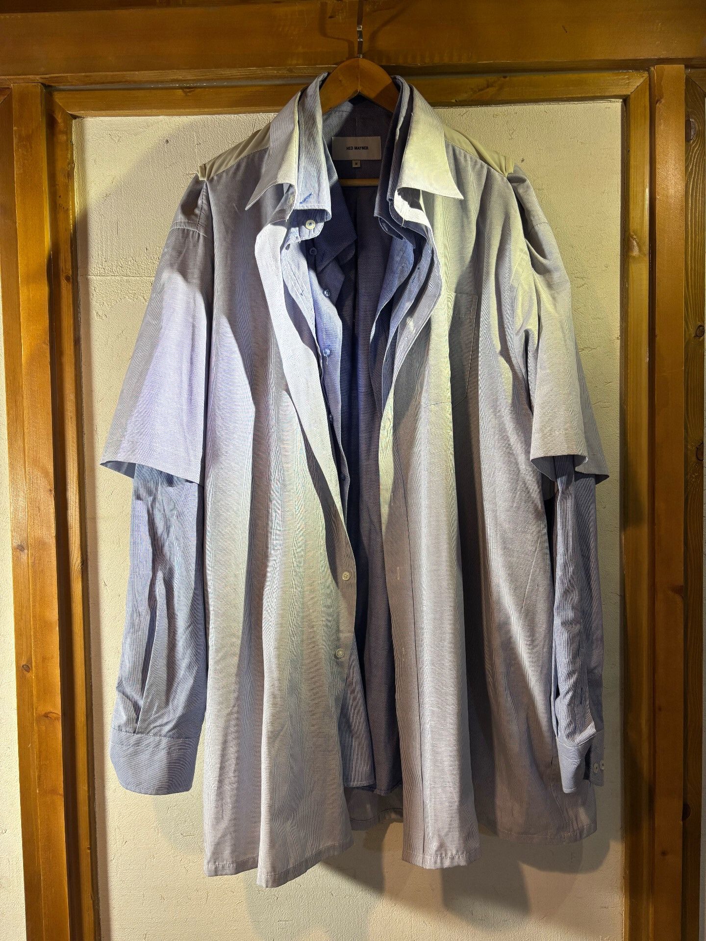 Hed Mayner Hed Mayner Layered Shirt Coat Size US M / EU 48-50 / 2 - 1 Thumbnail