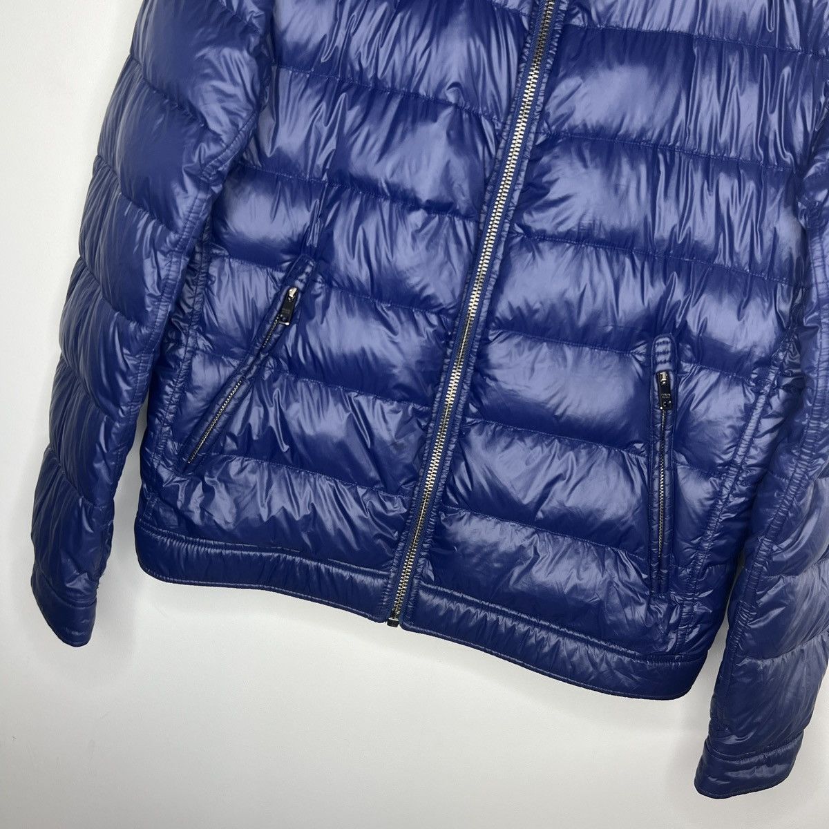 Prada Rare Prada Moto Nylon Plain Logo Down Jacket Puffer (SGB608) Size US L / EU 52-54 / 3 - 7 Thumbnail