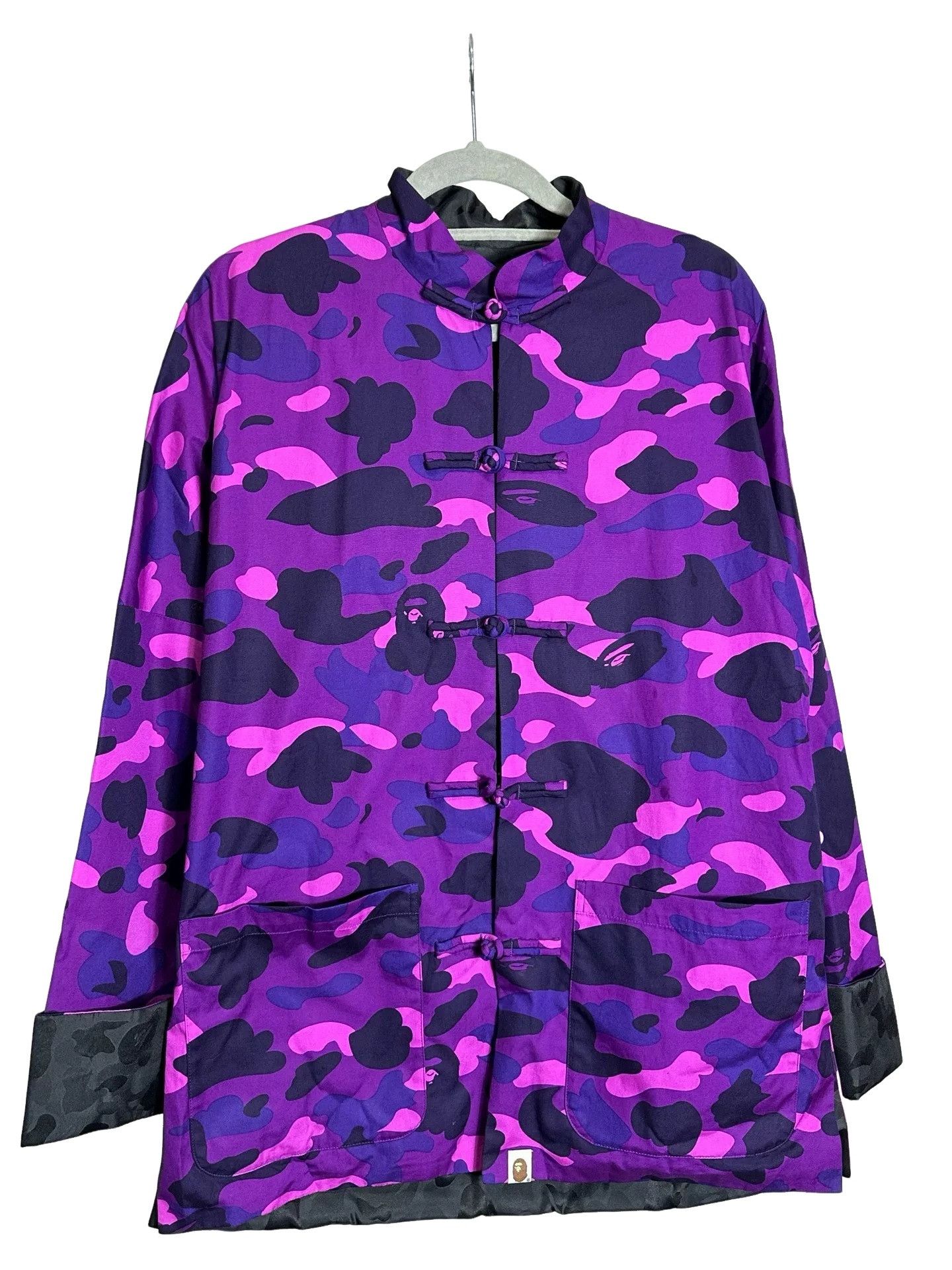 Bape A Bathing Ape Purple Camo Tang Jacket Size L Size US L / EU 52-54 / 3 - 1 Thumbnail