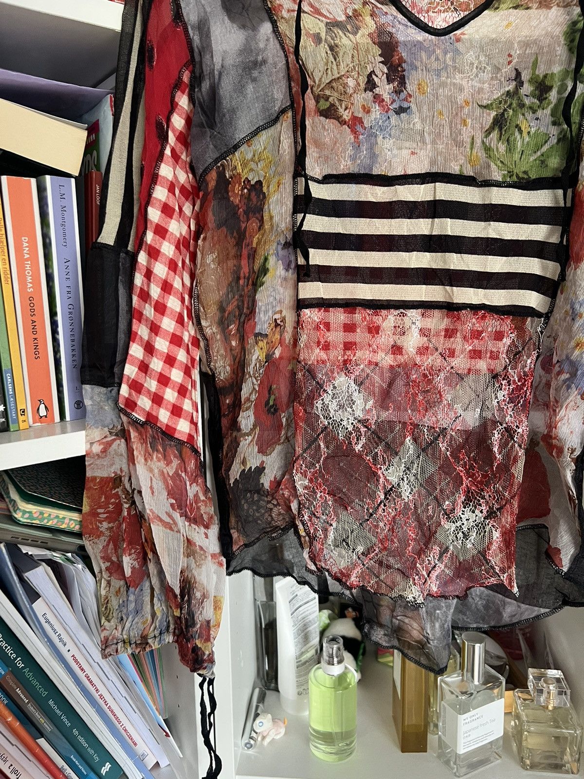 Jean Paul Gaultier × Vintage Vintage 90s jean paul gaultier patchwork mesh top XL JPG Size XL / US 12-14 / IT 48-50 - 4 Thumbnail