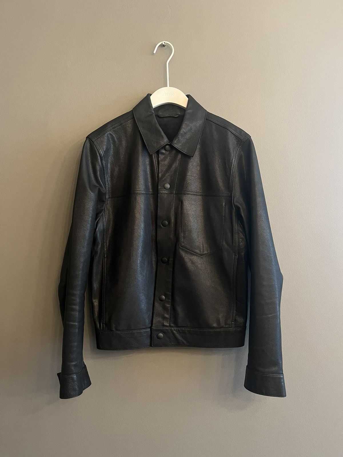 Acne Studios $1.500 Acne Studios Jam Leather Jacket Size US M / EU 48-50 / 2 - 1 Thumbnail