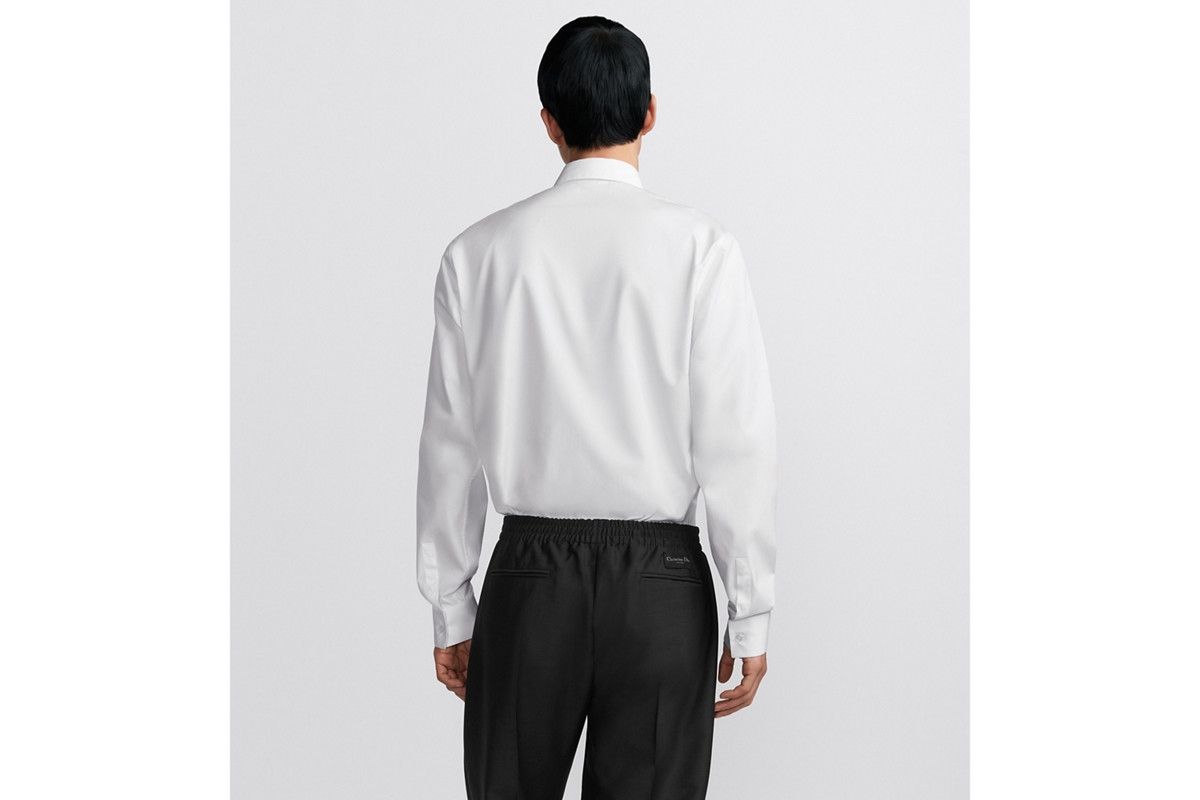 Dior o1bcso1str0226 Tag Embroidery Shirt in White Size US M / EU 48-50 / 2 - 7 Thumbnail