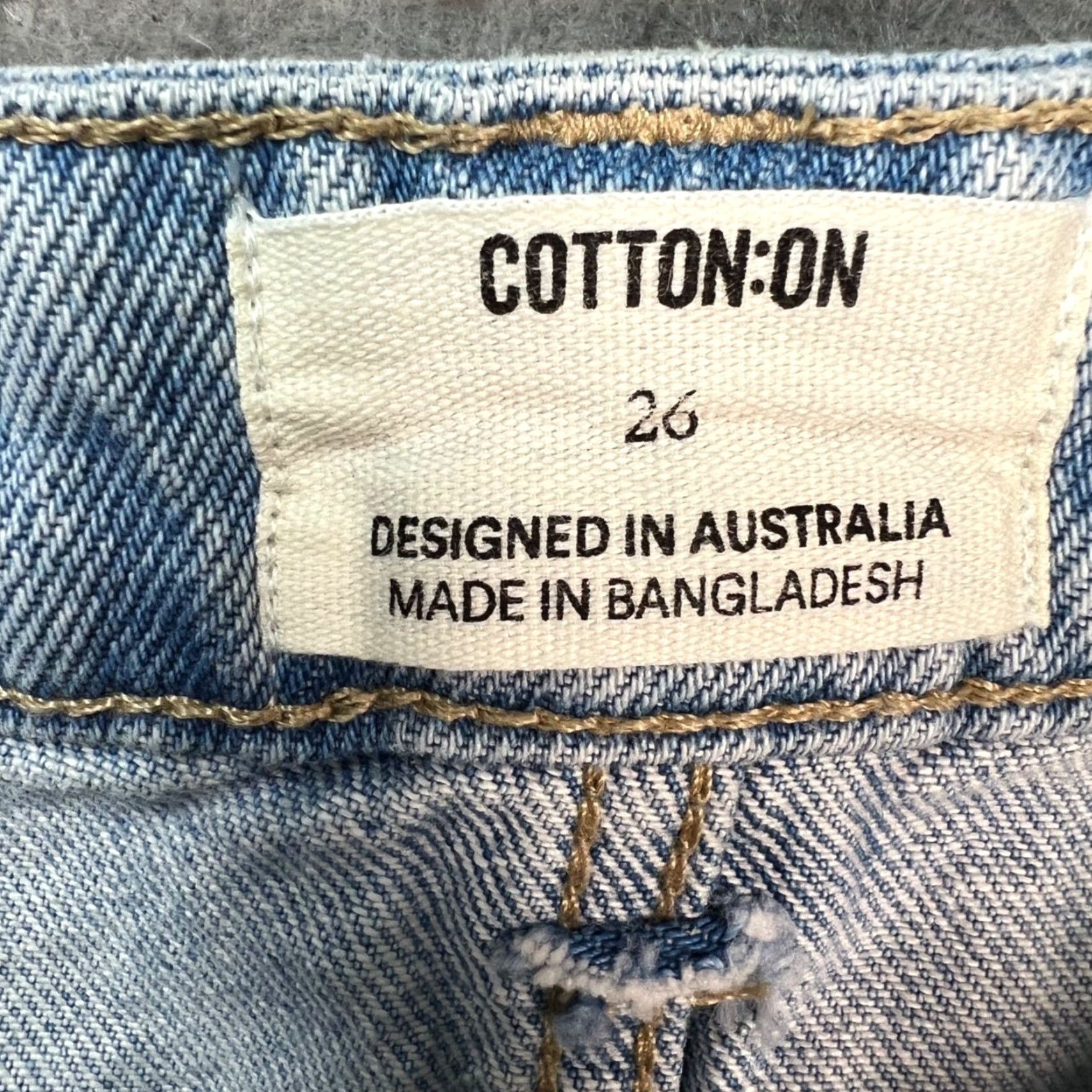 Cotton On Cotton On Jeans Womens 26 Low Super Baggy Blue Light Wash Denim 90s Wide-Leg Vintage No N/A Size 26" / US 2 / IT 38 - 3 Thumbnail