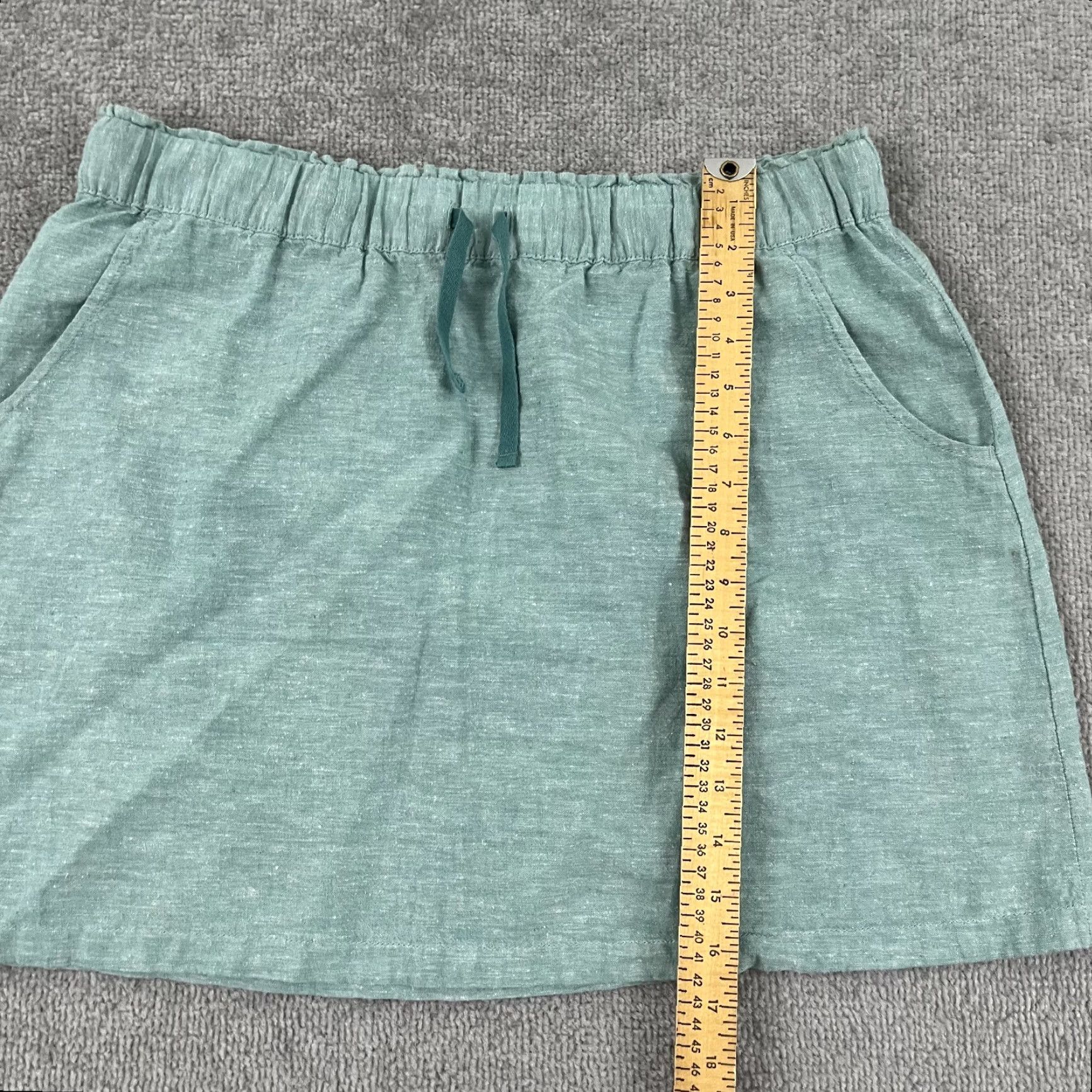 Patagonia Patagonia Island Hemp Beach Skirt Women Medium Green Organic Cotton Pockets Size 32" / US 10 / IT 46 - 3 Thumbnail