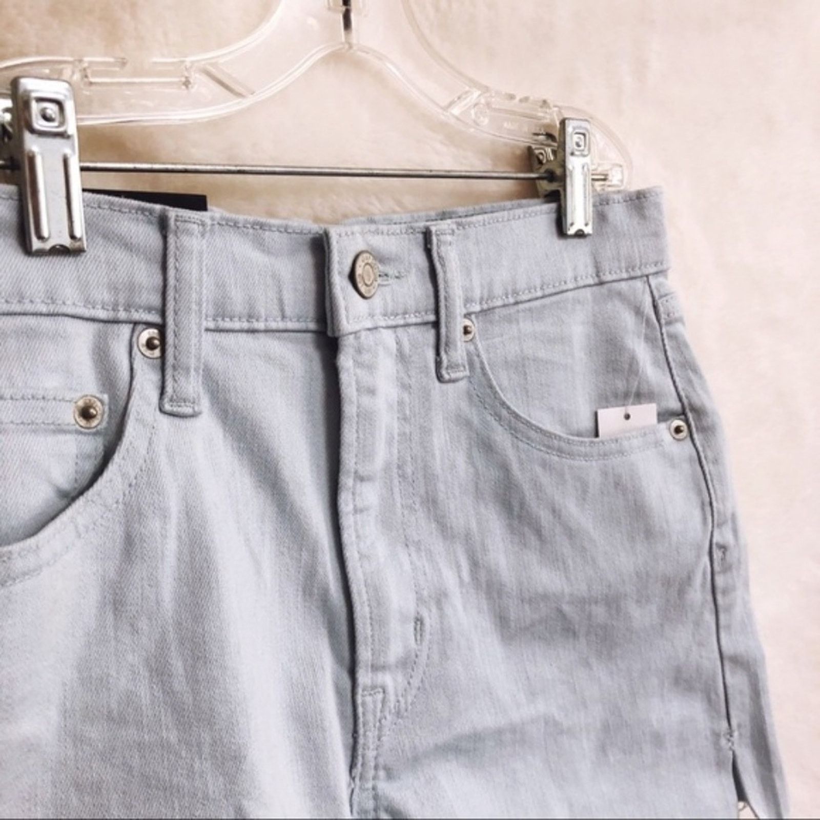 Gap GAP Light Blue High Rise 3" Denim Shorts Size 26" / US 2 / IT 38 - 6 Thumbnail