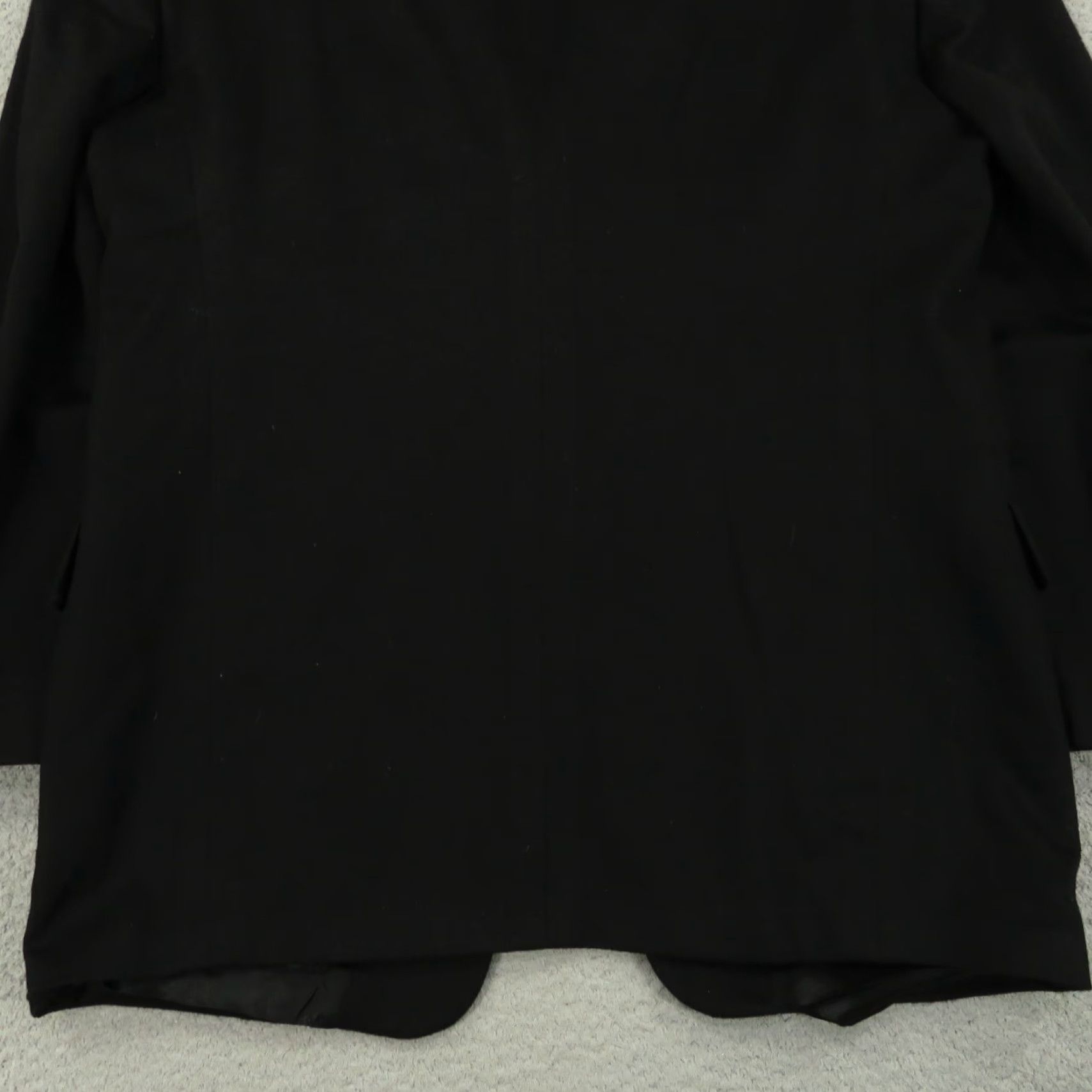 Vintage Arnold Brant 100% Cashmere Blazer 42R Black 3-Button Single-Breasted Jacket Mens Coat Ventless Regular Notch Lapel Size 42R - 7 Thumbnail