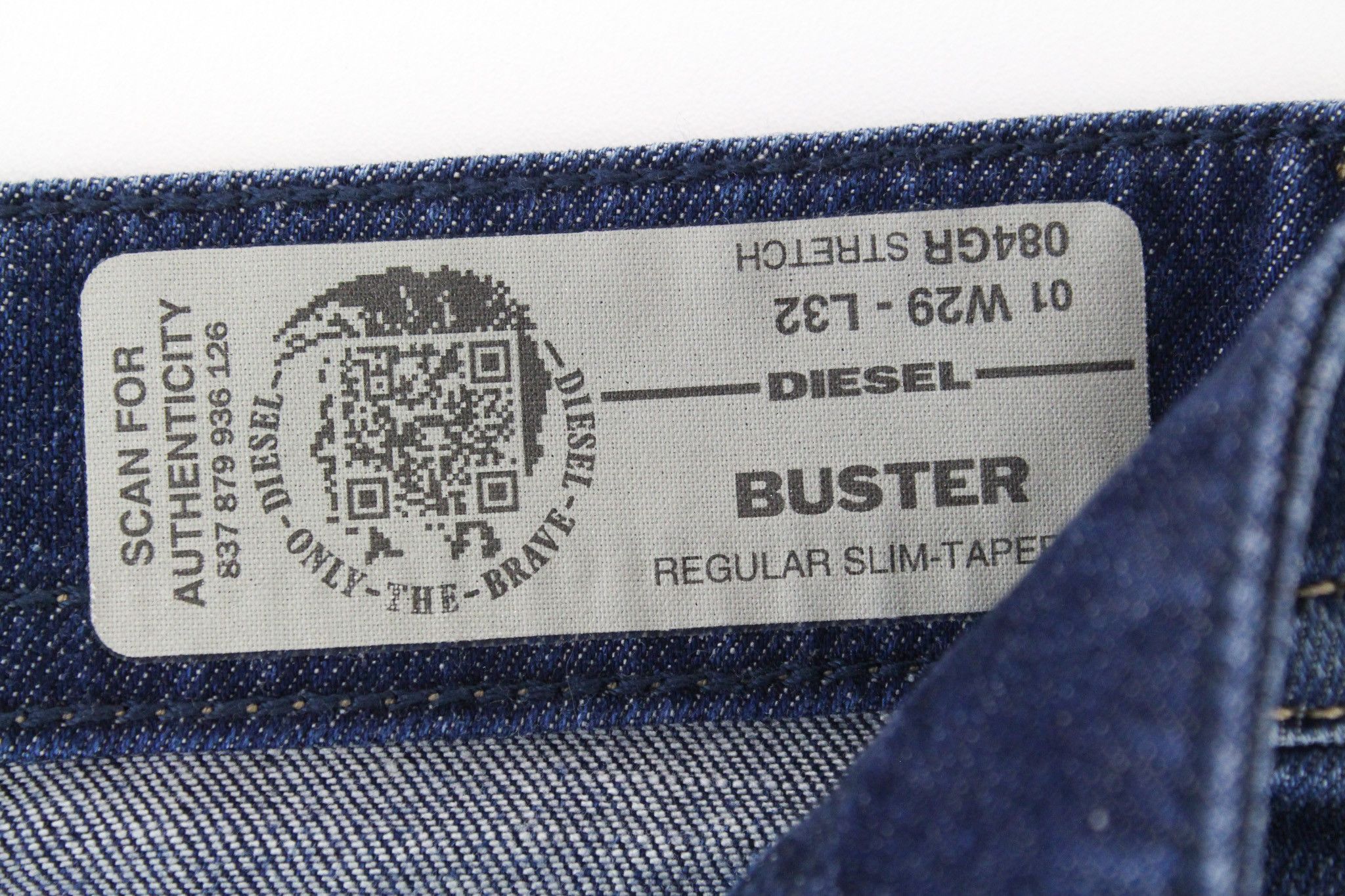 Diesel BUSTER 084GR W29/L32 Blue Stretch Jeans 64716 Size US 29 - 5 Thumbnail