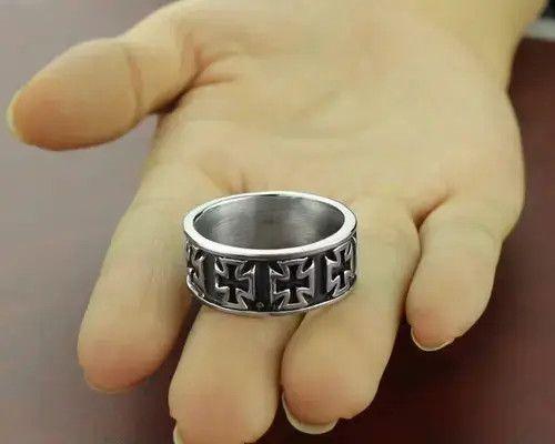 Jewelry × Vintage Punk style cross ring Size ONE SIZE - 4 Thumbnail