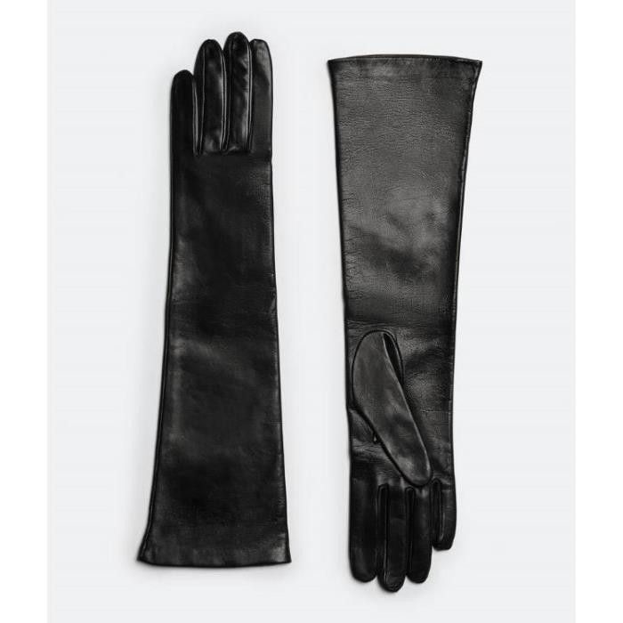 Bottega Veneta o1w1db10824 Size: 8 / Nappa Leather Midi Gloves in Black Size ONE SIZE - 1 Preview