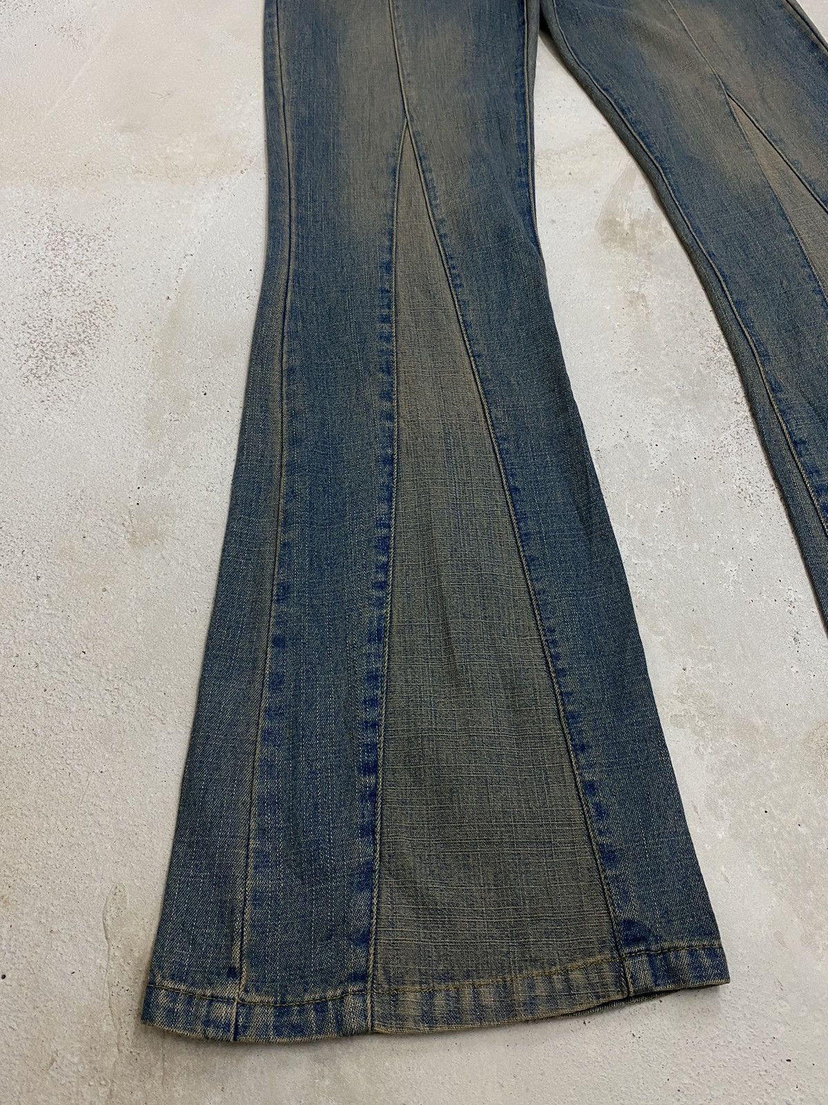 GOSTAR DE FUGA × Hysteric Glamour × If Six Was Nine Vintage 90s Flare Revolt Unisex Jean Retro Punk Mud Washed Size US 30 / EU 46 - 7 Thumbnail