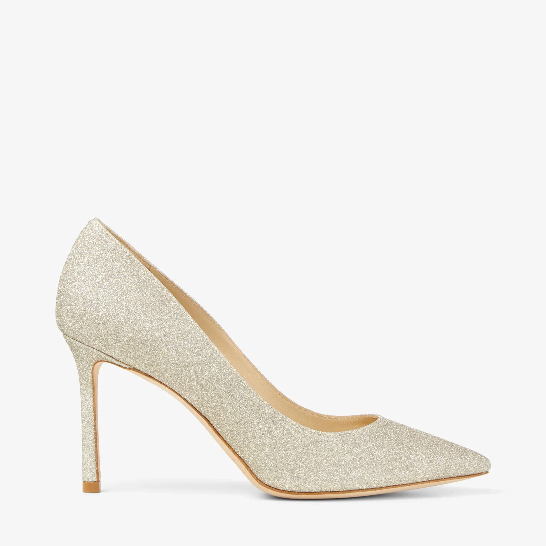 o1s22i1n1024 Romy 85 Dusty Glitter Pumps in Silver
