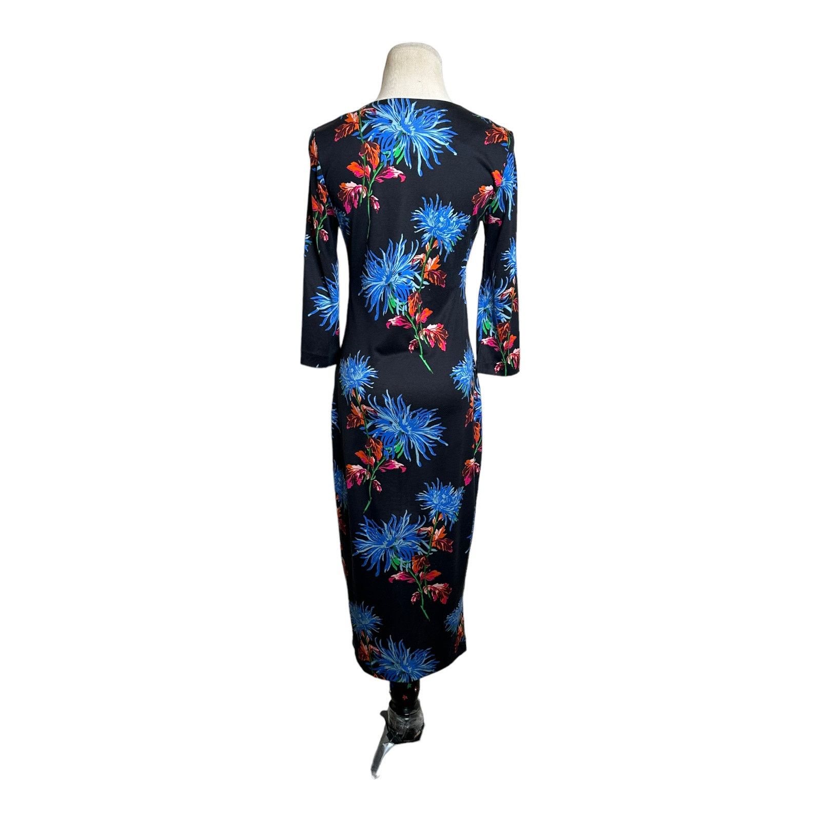 Diane von Furstenberg Diane Von Furstenberg floral sheath midi silk dress size XS Size XS / US 0-2 / IT 36-38 - 2 Thumbnail