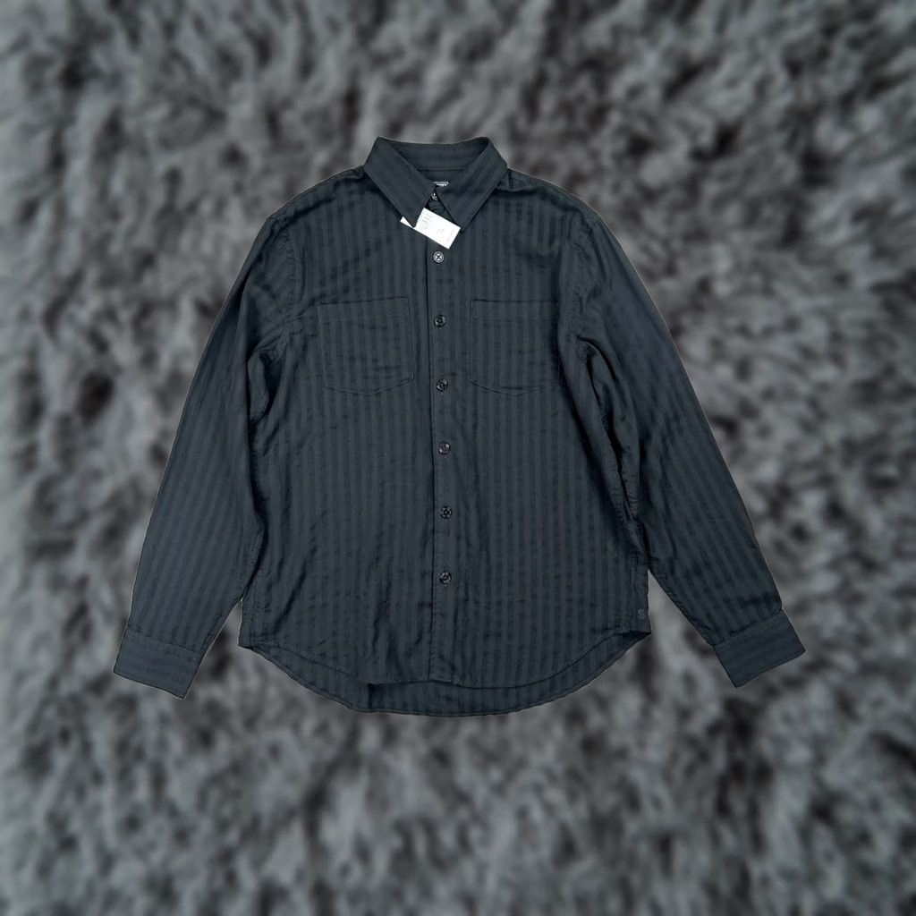 Todd Snyder Todd Snyder Jacquard Two Pocket Point Collar Black Long Sleeve Button Down Med Shirt Mens M Size US M / EU 48-50 / 2 - 1 Thumbnail