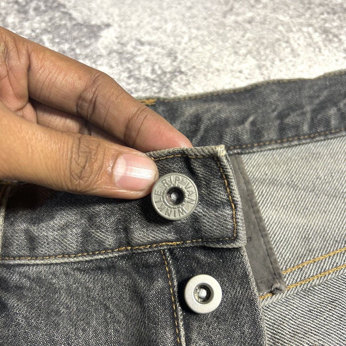RIPVANWINKLE RIPVANWINKLE Crazy Disstressed Flared Denim Size US 31 - 14 Thumbnail