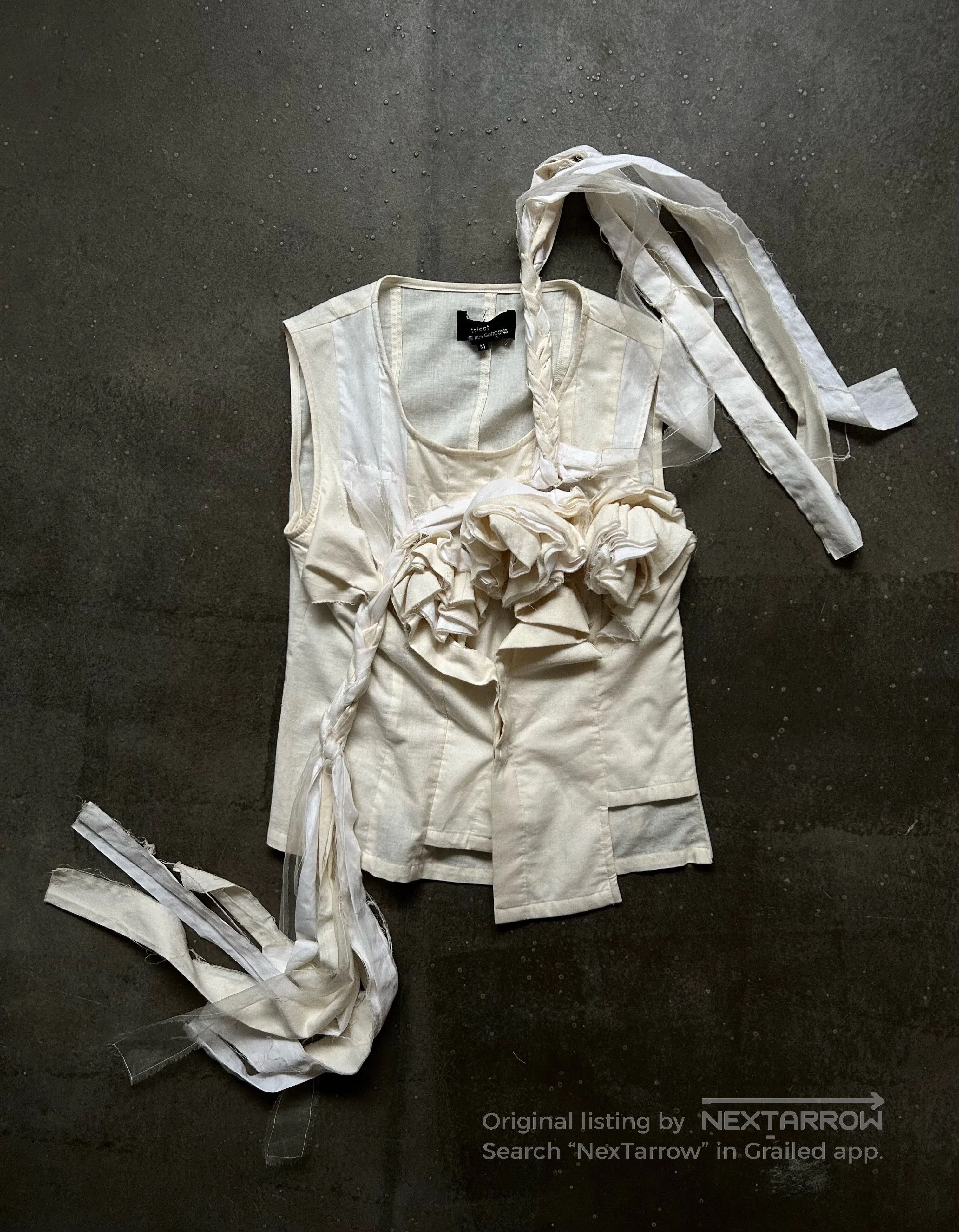 Comme des Garcons comme des garçons floral frill vest. Size S / US 4 / IT 40 - 3 Thumbnail