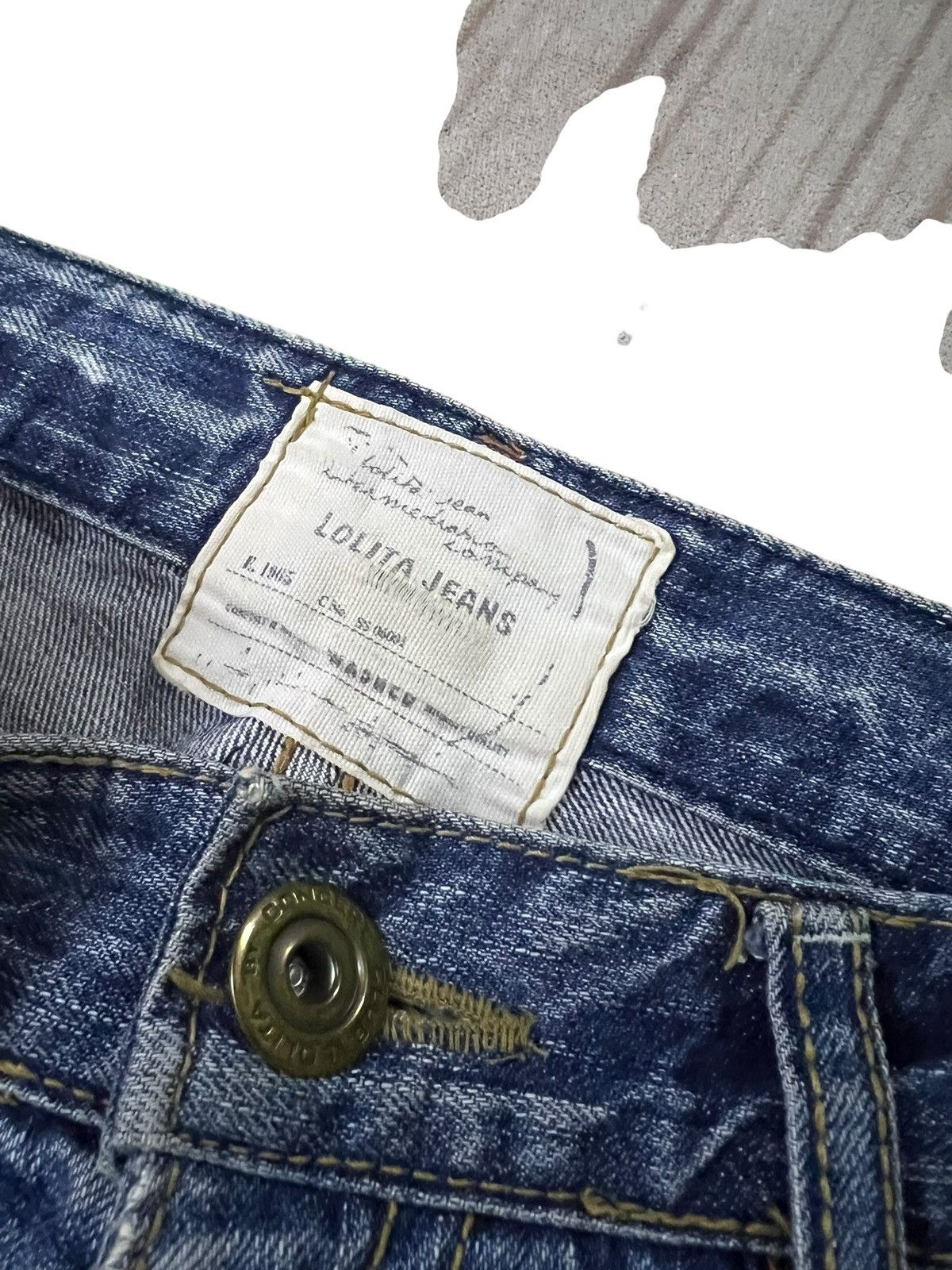 If Six Was Nine Lolita By Concert Club Washed Distress Jean Size US 31 - 10 Thumbnail