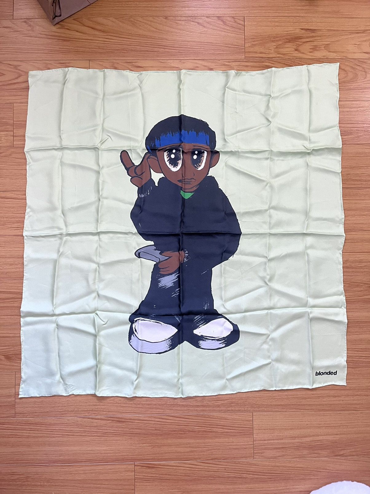 Frank Ocean Anime Blonded Silk Scarf Large