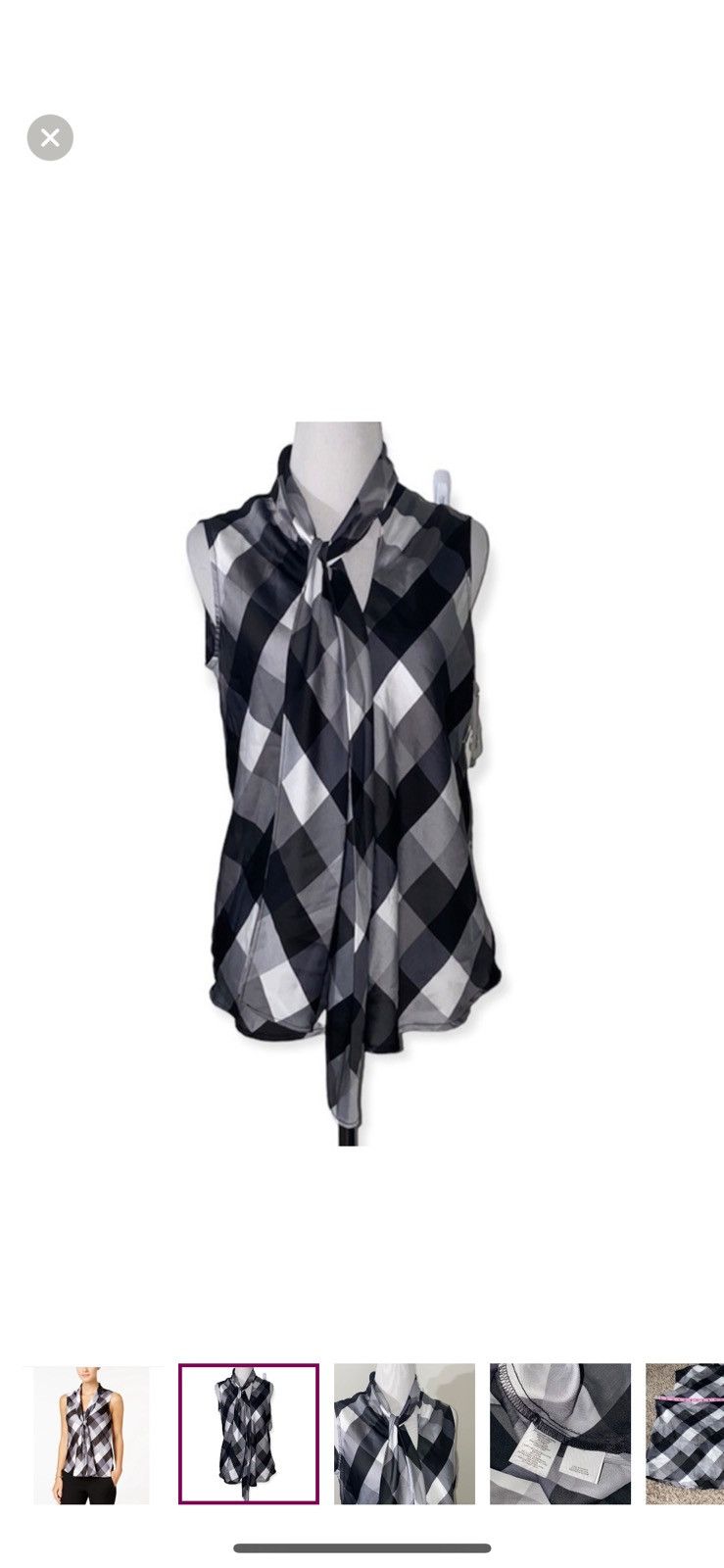 Nine West Nine West small printed sleeveless pullover top Size S / US 4 / IT 40 - 1 Thumbnail