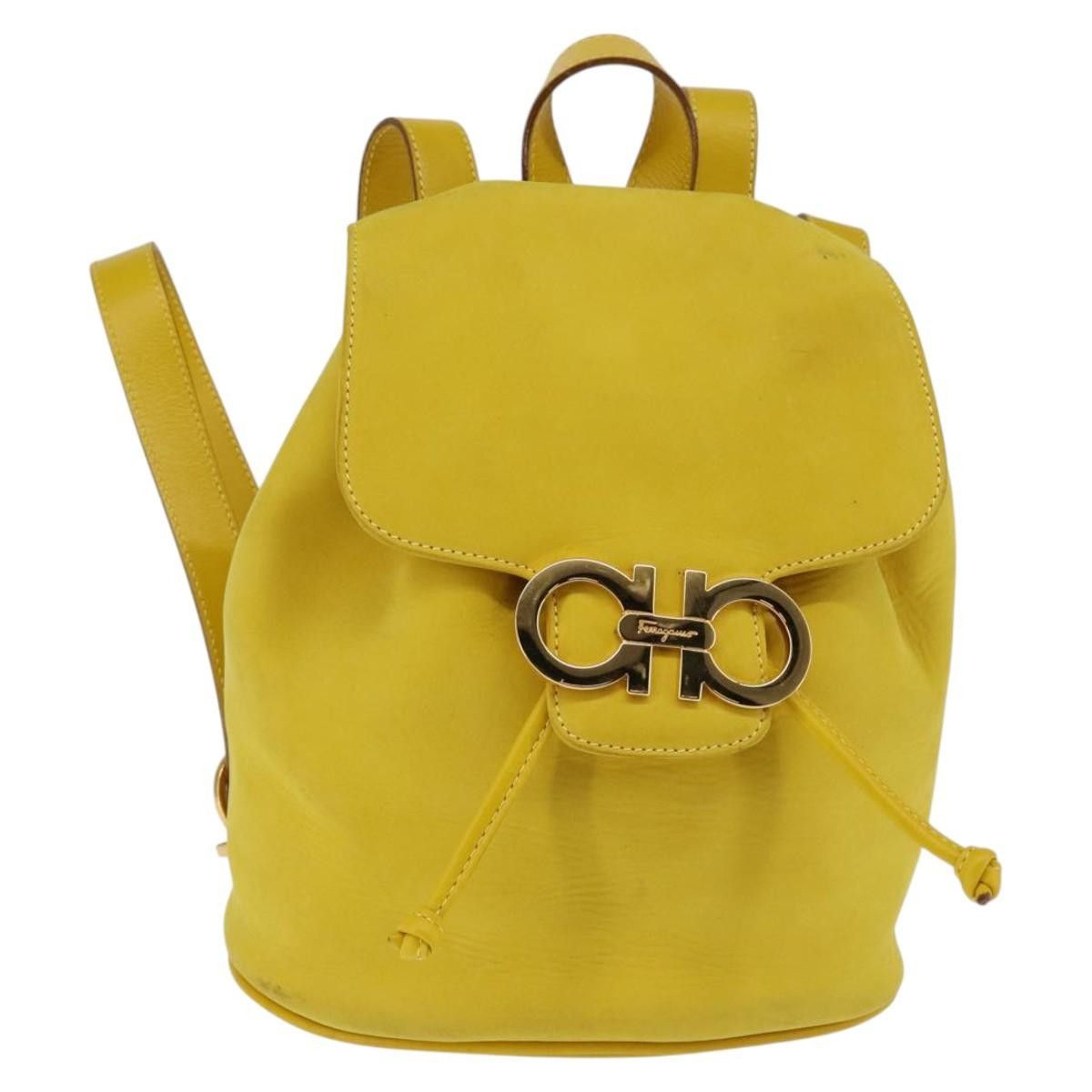 Salvatore Ferragamo Salvatore Ferragamo Gancini Backpack Suede Size ONE SIZE - 1 Thumbnail