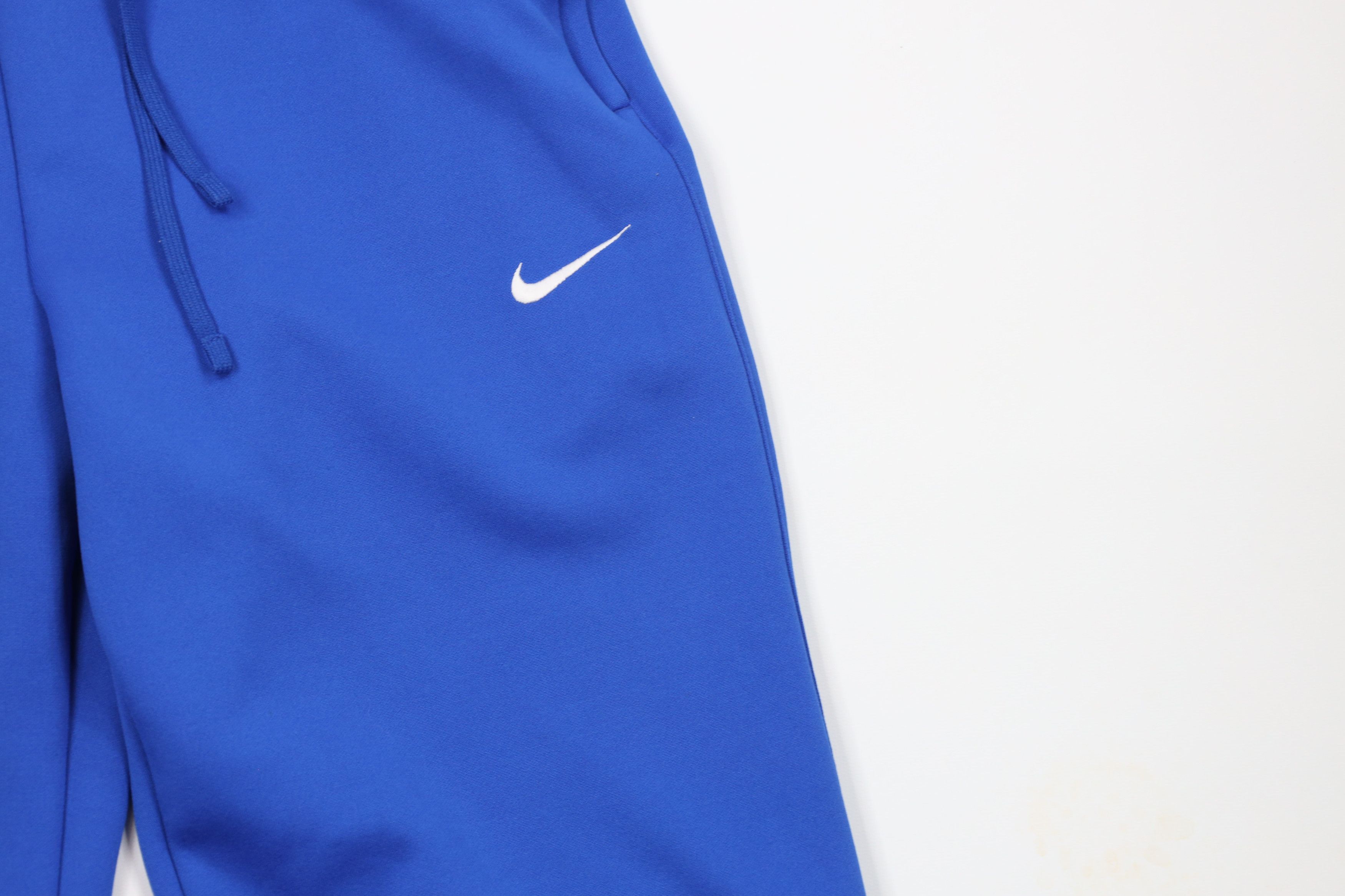 Nike × Vintage Vintage Nike Mini Swoosh Wide Leg Sweatpants Royal Blue Size US 34 / EU 50 - 3 Thumbnail