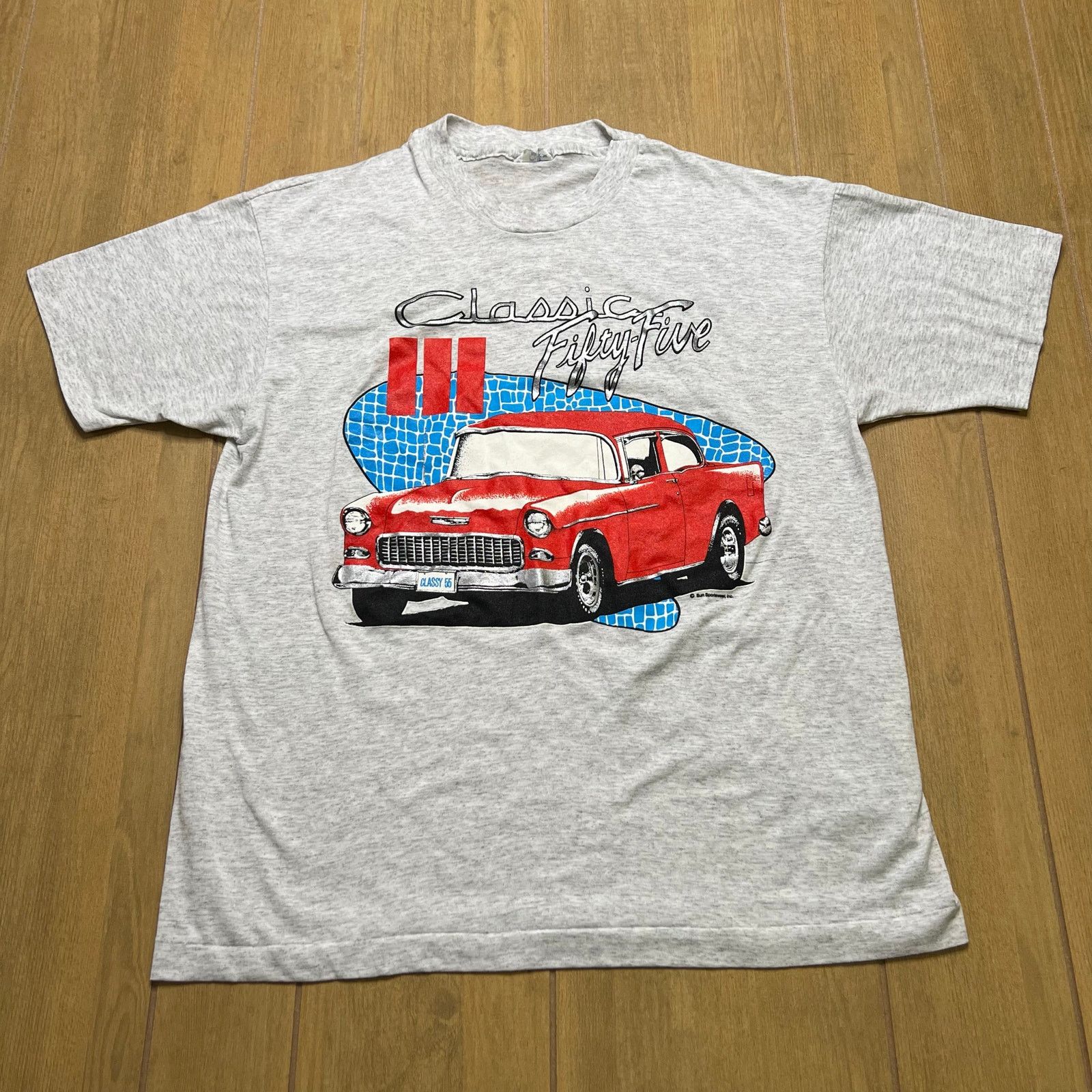 Vintage Vintage 90s Chevrolet Bel Air graphic T-shirt Men Sz M/L Size US L / EU 52-54 / 3 - 1 Thumbnail
