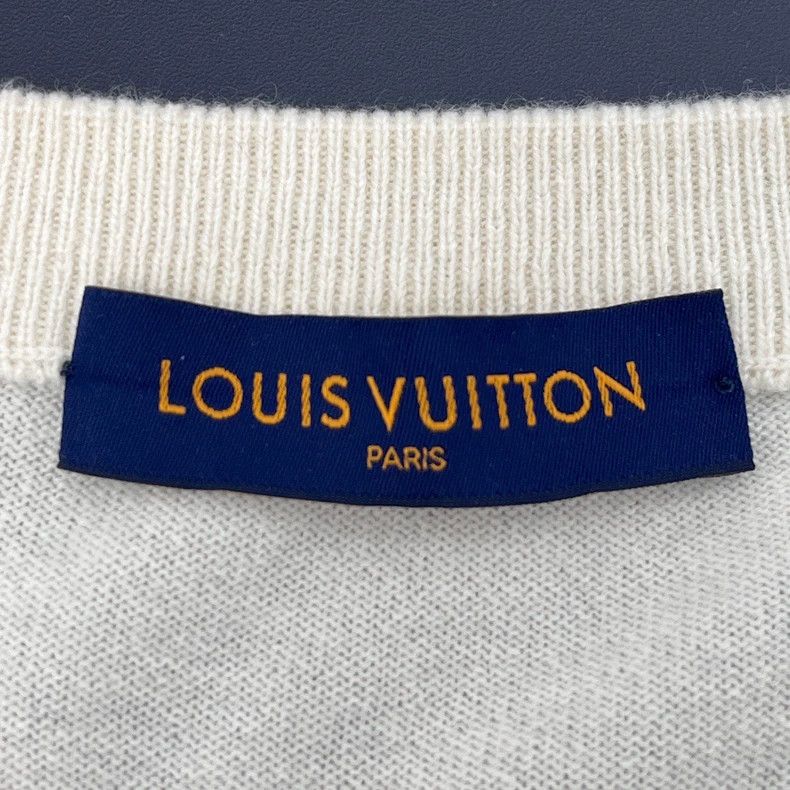Louis Vuitton Louis Vuitton Beige cashmere sweater with two-headed dragon Size US XXL / EU 58 / 5 - 5 Thumbnail