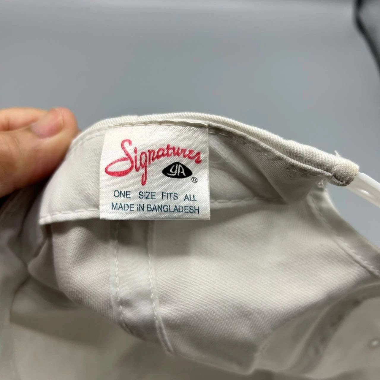 Signatures Vintage Signatures Hat Men White Plain Blank Snap Back Cap Size ONE SIZE - 5 Thumbnail