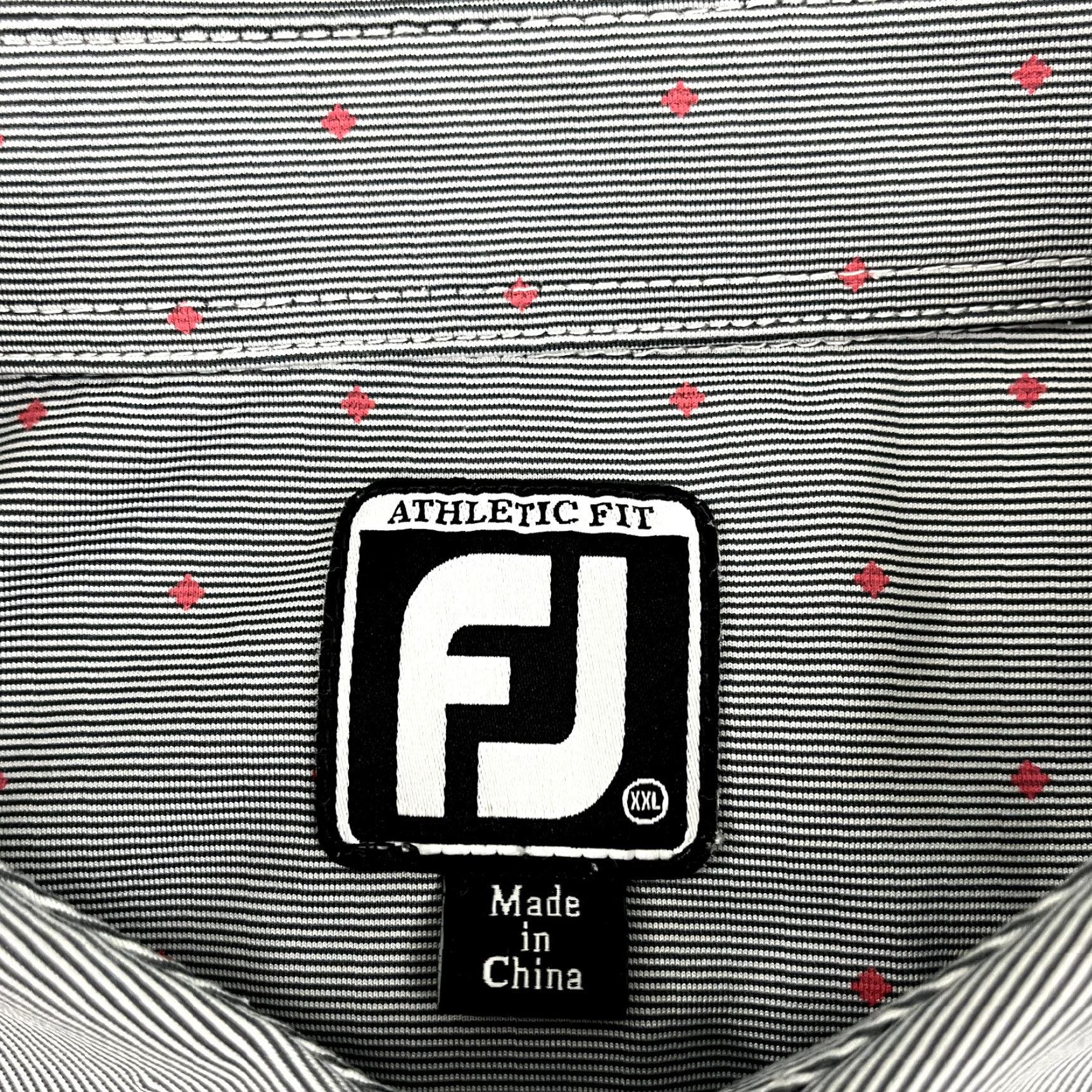 Footjoy FootJoy Polo Shirt Mens 2XL Gray Geometric Fieldstone Golf Club DE Sport Shirt Size US XXL / EU 58 / 5 - 3 Thumbnail