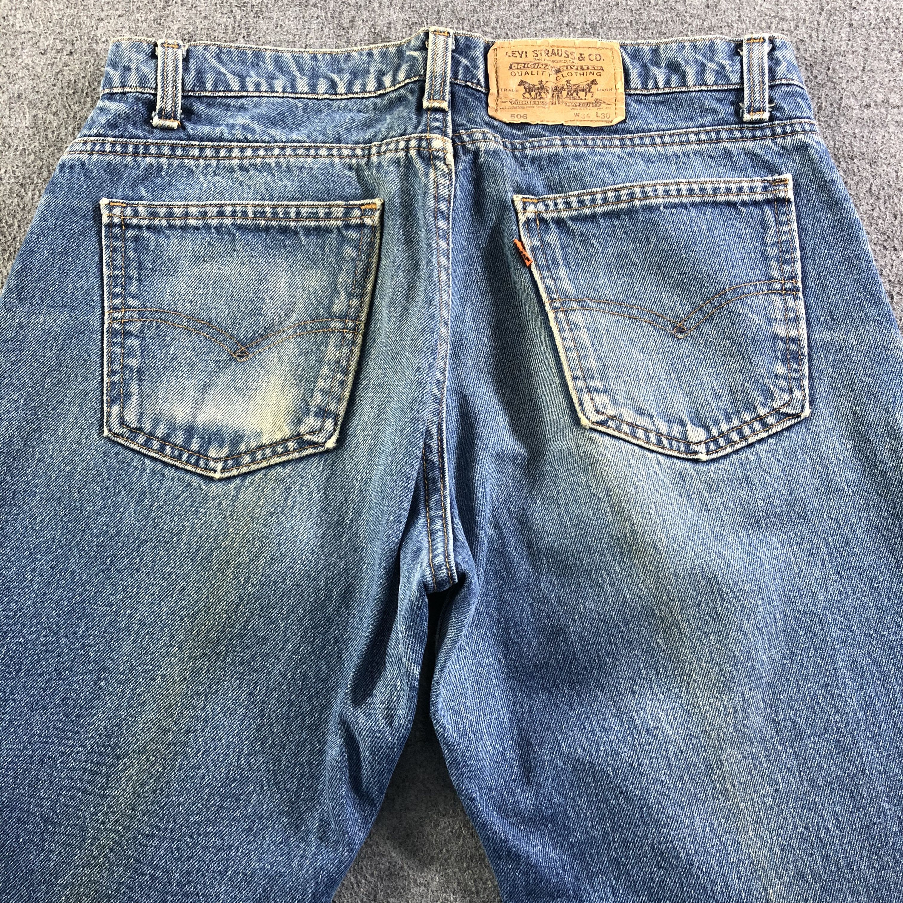 Levi's Vintage Blue Wash Levis 506 Jeans-J3488 Size US 33 - 4 Thumbnail