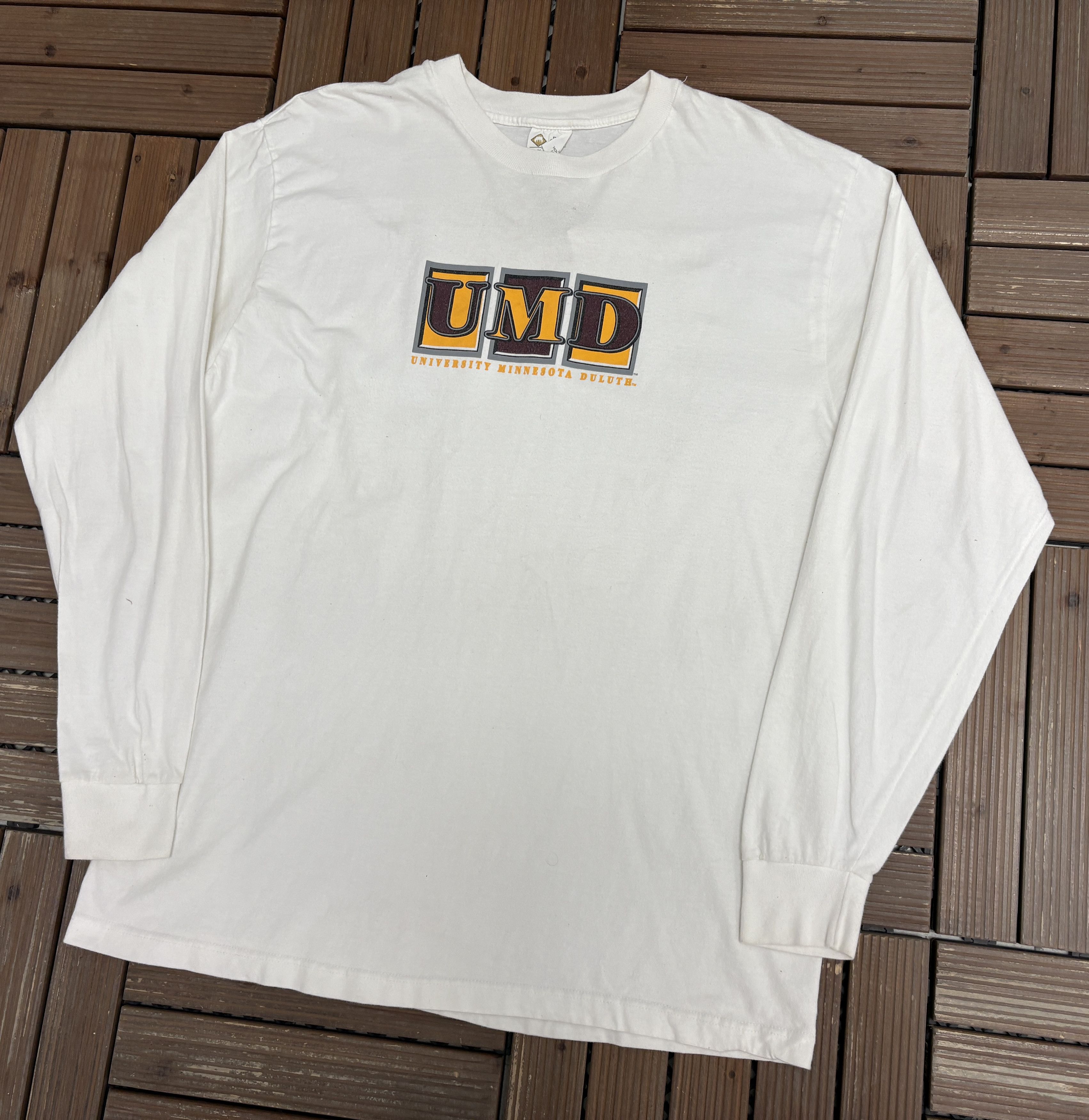 Vintage University of Minnesota Duluth Vintage White Long Sleeve Tee Size US XXL / EU 58 / 5 - 3 Thumbnail