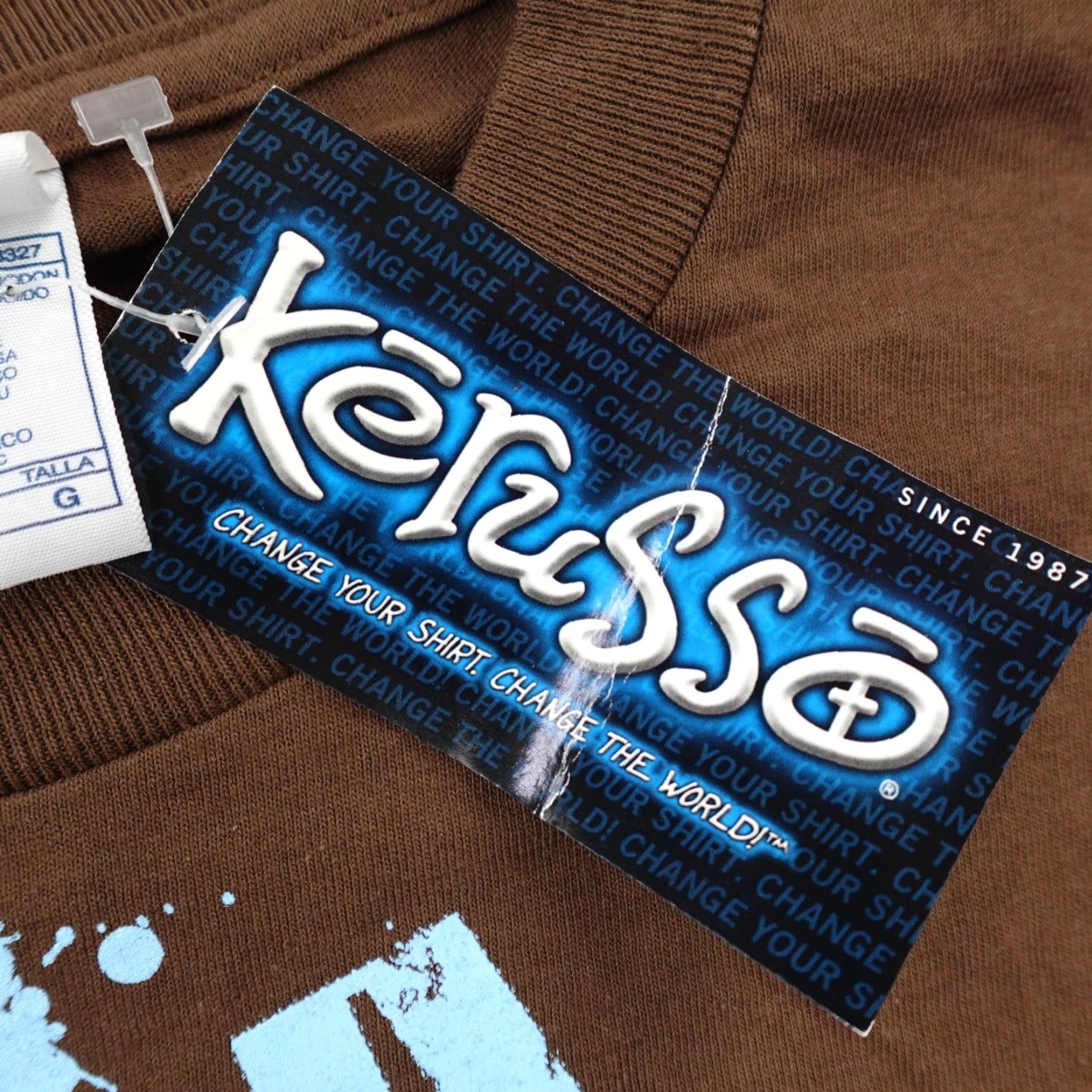 Vintage VINTAGE Kerusso Shirt Brown Christian Bible Verse Deadstock Y2K Large Men L T-Shirt Crew Neck Short Sleeve Graphic Print Cotton Size US L / EU 52-54 / 3 - 4 Thumbnail