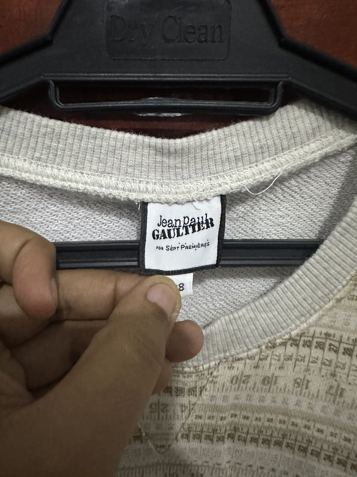 Jean Paul Gaultier Vintage Jean Paul Gaultier Measuring Overprint sweatshirt Size US S / EU 44-46 / 1 - 4 Thumbnail
