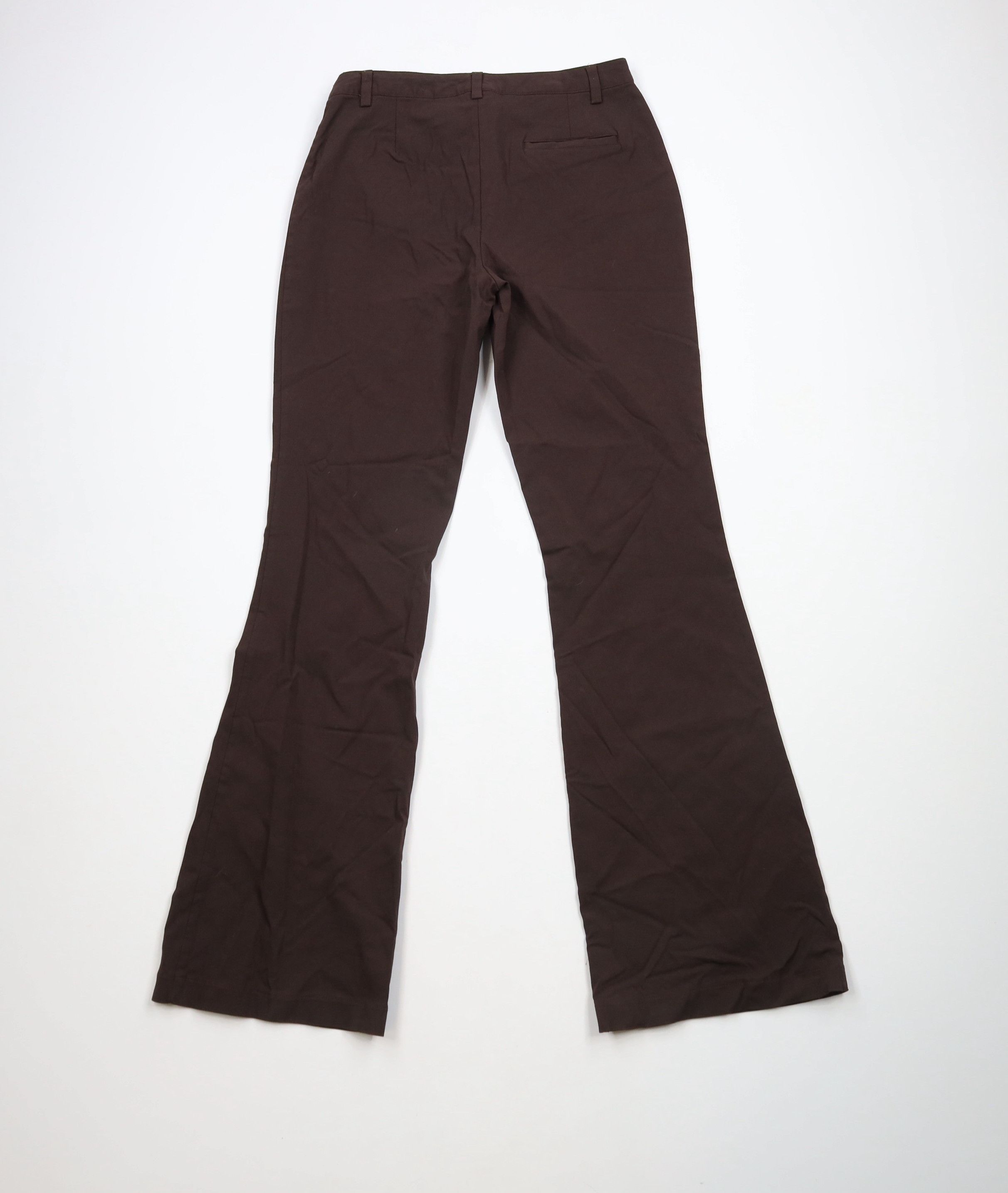 Express × Vintage Vintage 90s Express Flared Wide Leg Chino Pants Brown Size 30" / US 8 / IT 44 - 9 Thumbnail