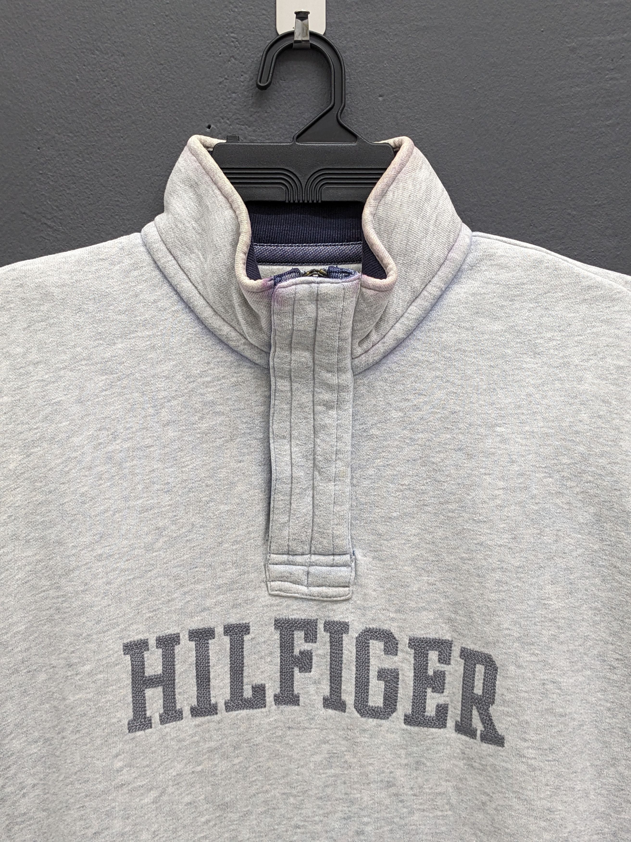 Tommy Hilfiger VINTAGE TOMMY HILFIGER HALF ZIPPER SWEATSHIRT Size US L / EU 52-54 / 3 - 3 Thumbnail