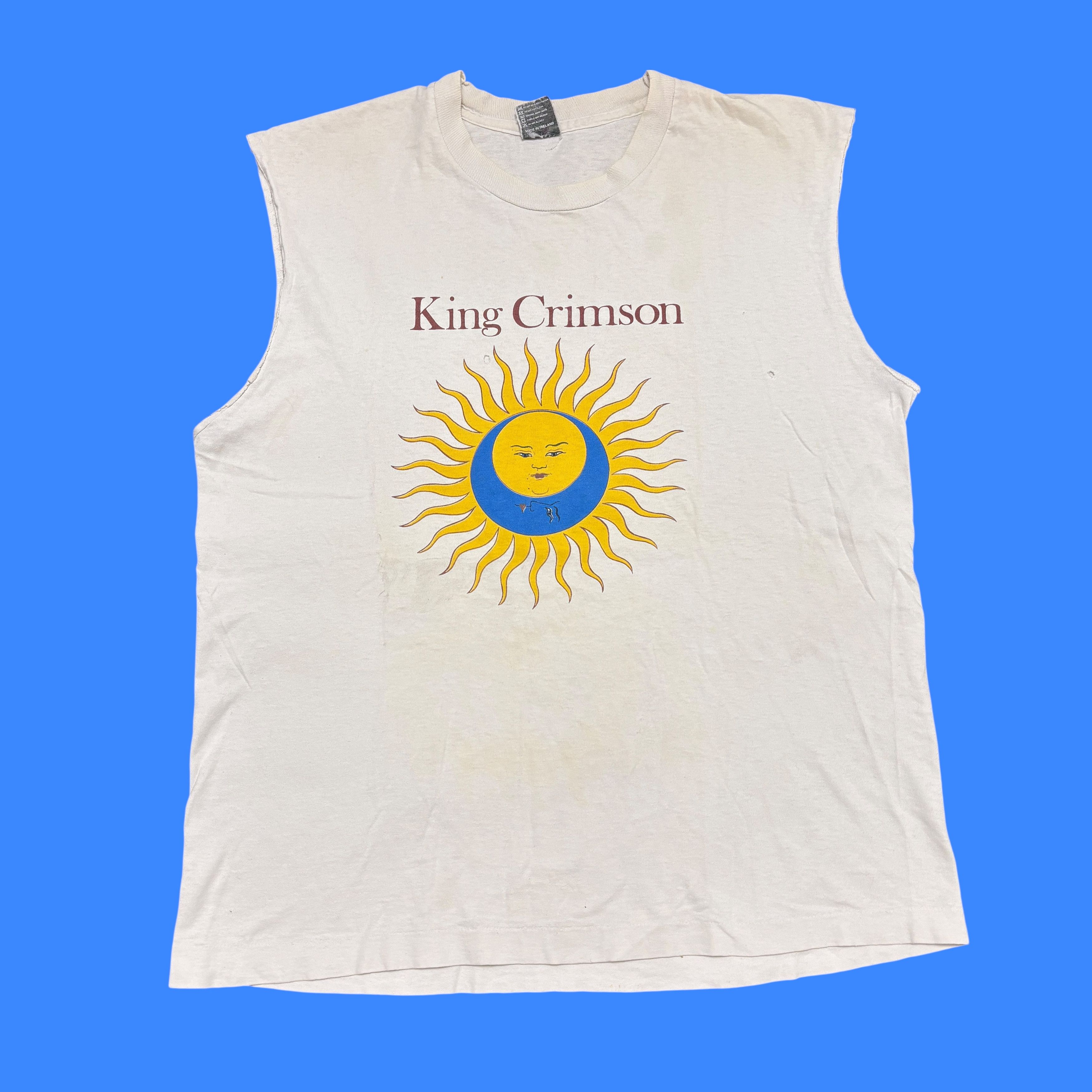 Vintage King Crimson Shirt 90s Tour Concert Rock Band Tee