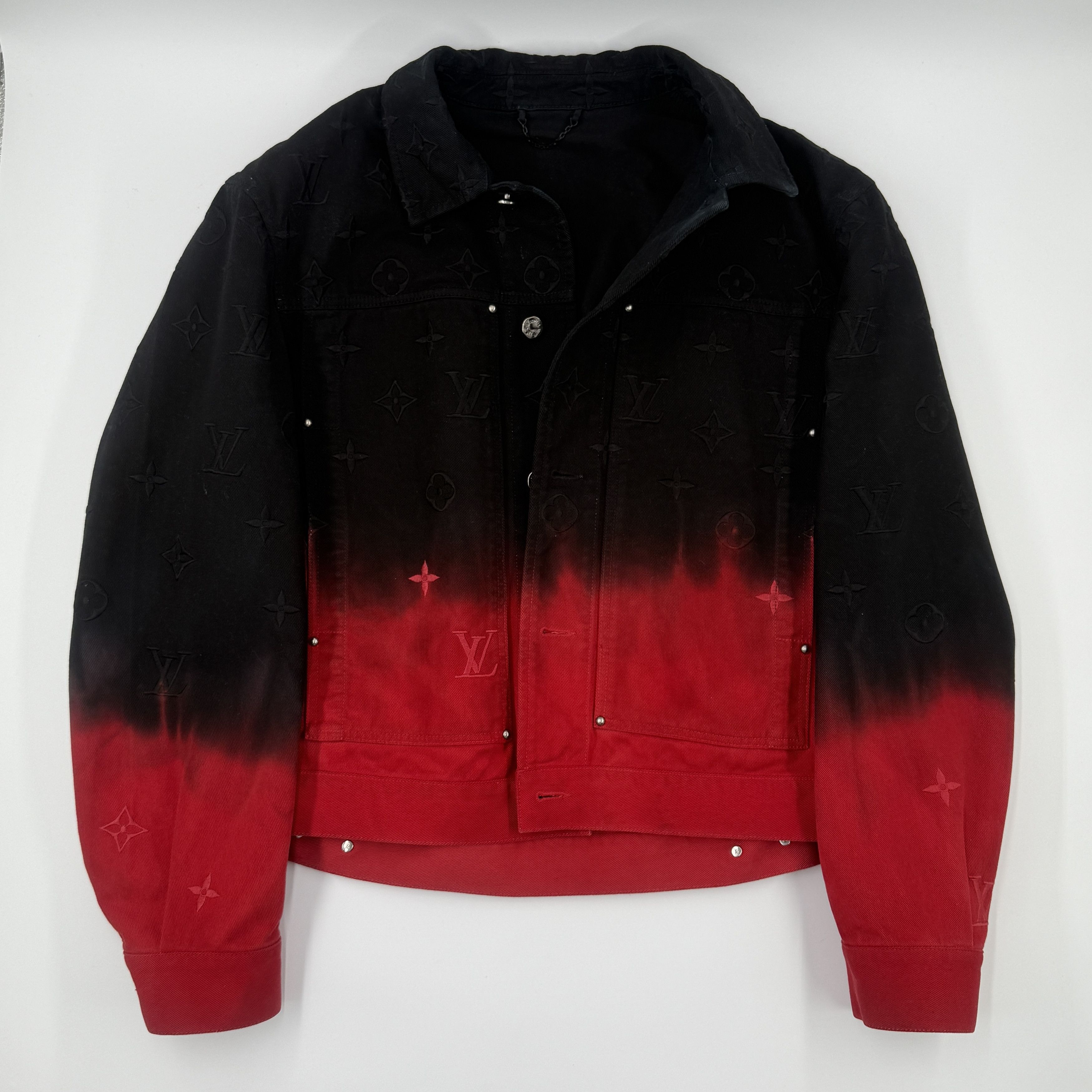 Louis Vuitton Monogram Gradient Denim Jacket - Size XL