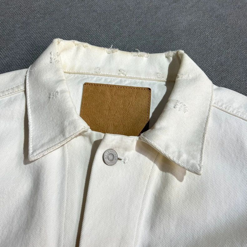Balenciaga Balenciaga size 34 Denim jacket with white back logo jacke Size US M / EU 48-50 / 2 - 5 Thumbnail
